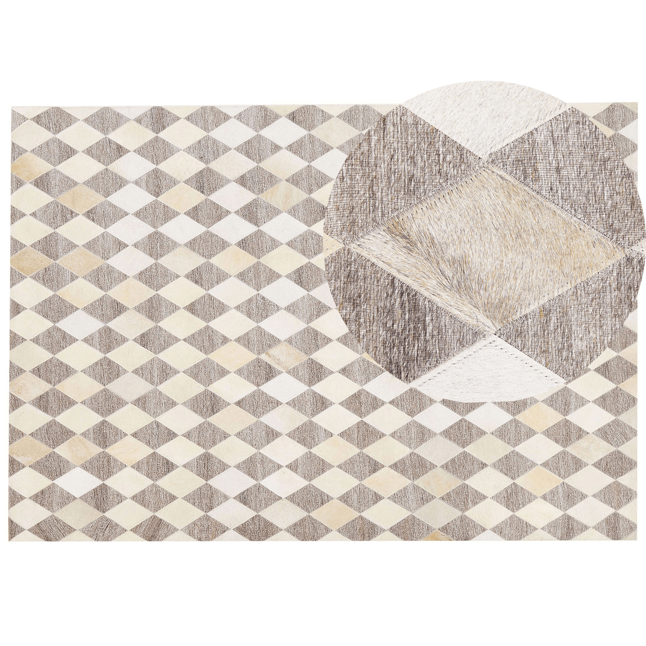 Matto SESLICE Beige 160 x 230 cm nahka