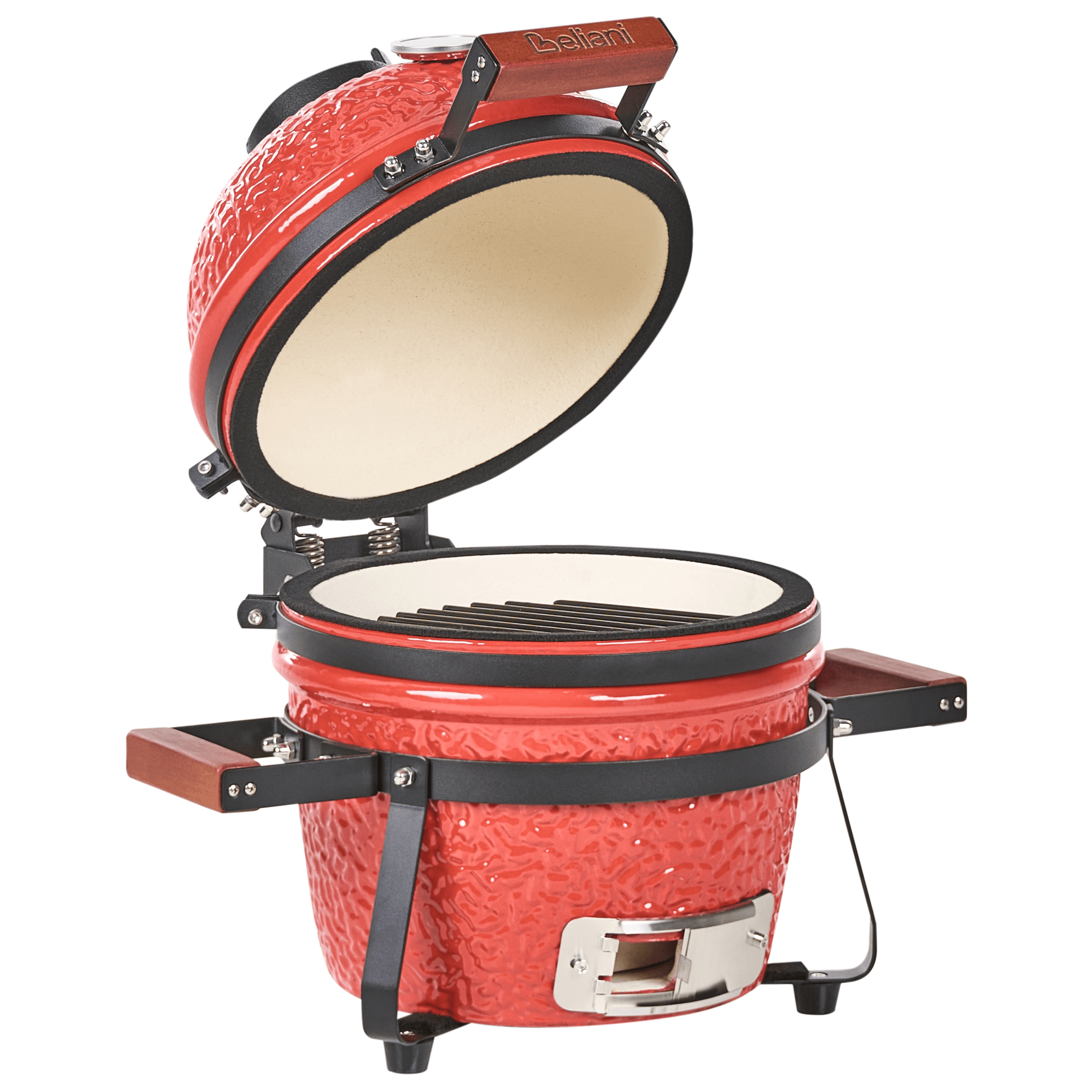 Minihiiligrilli KAMADO keramiikka Punainen