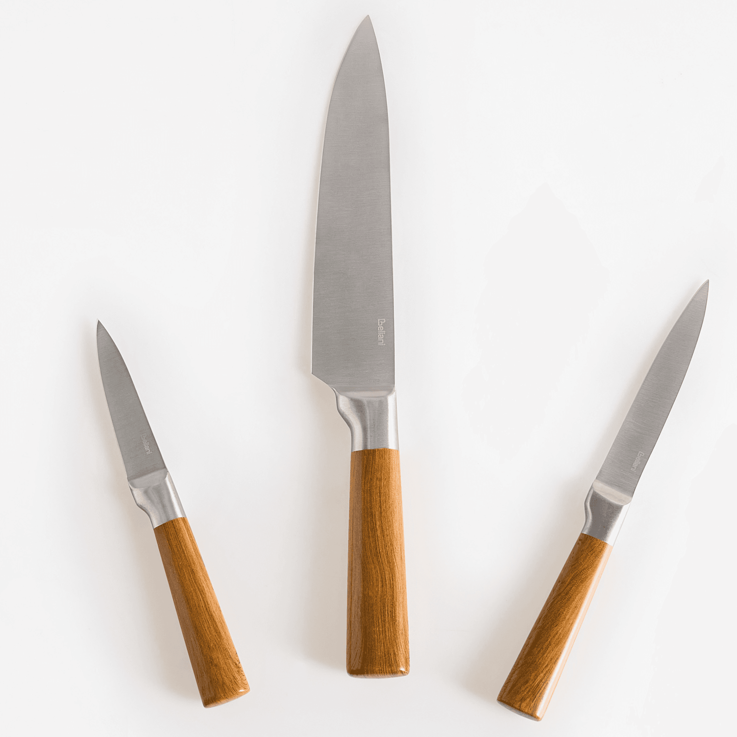 Veitsisetti 3 kpl TOCHIGI Ruskea – Beliani