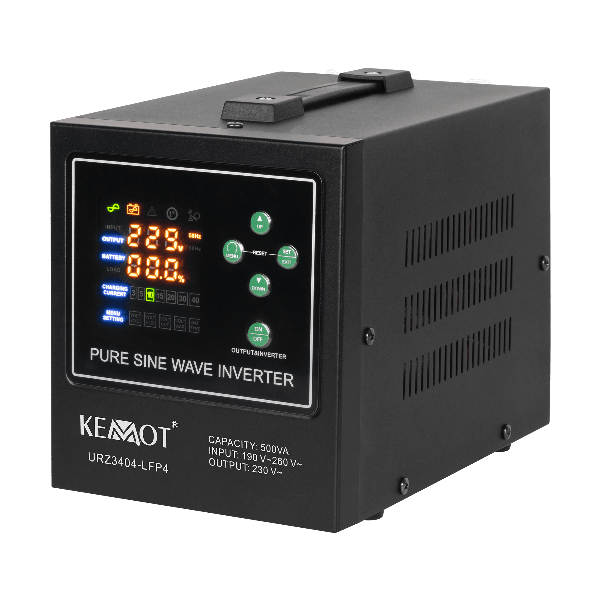 Hätävirtalähdemuunnin KEMOT PROsinus-500-LFP4 12V 230V 500VA/300W
