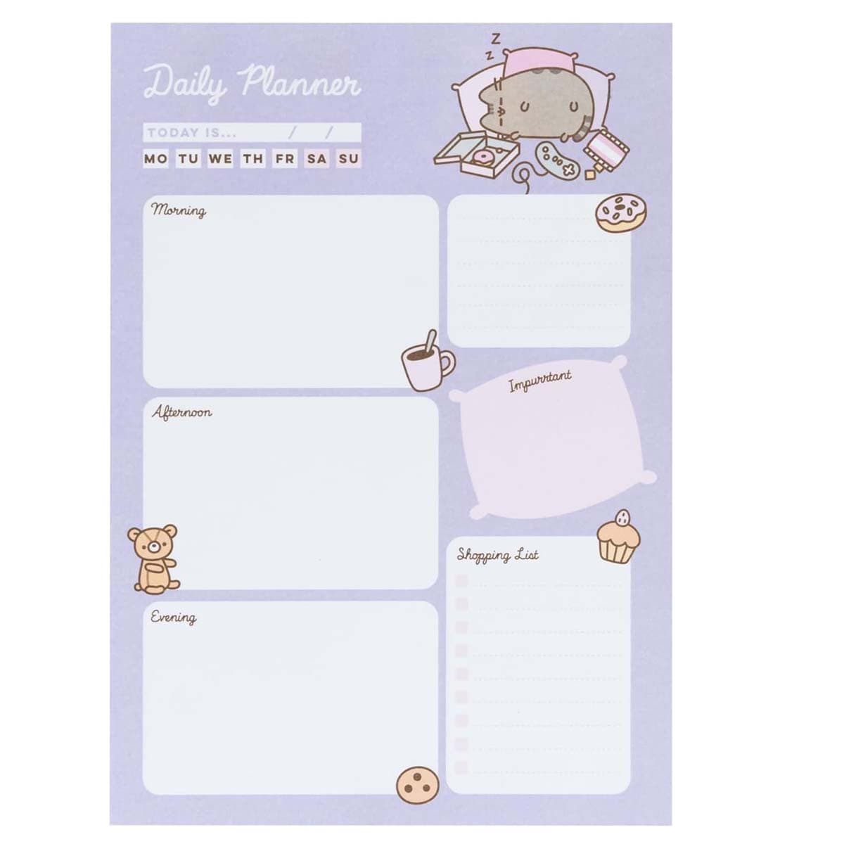 Päiväagenda Moments-mallisto, 54 irrotettavaa A5-sivua – Pusheen