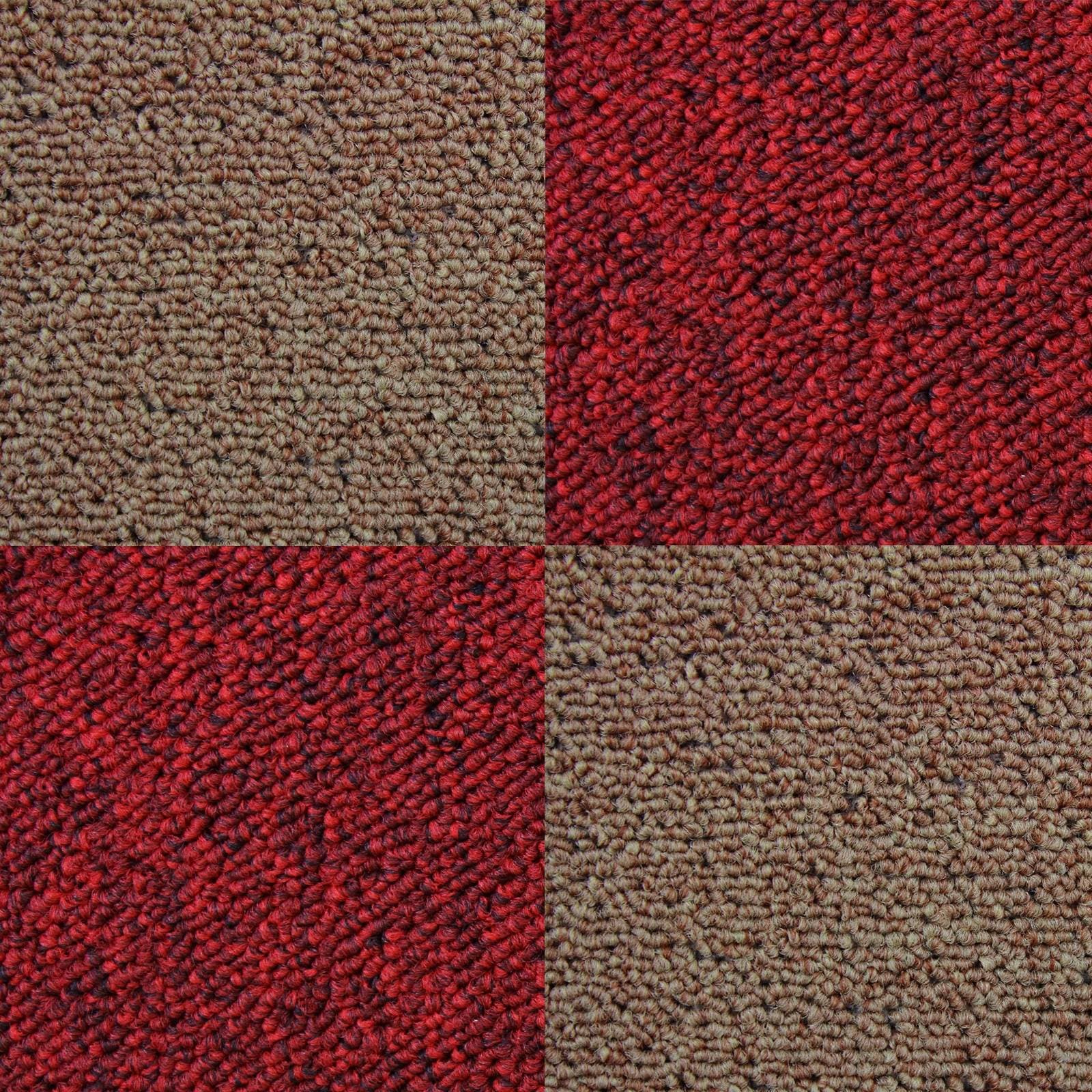 40 x mattolaatat 10m² / Scarletinpunainen ja hiekka