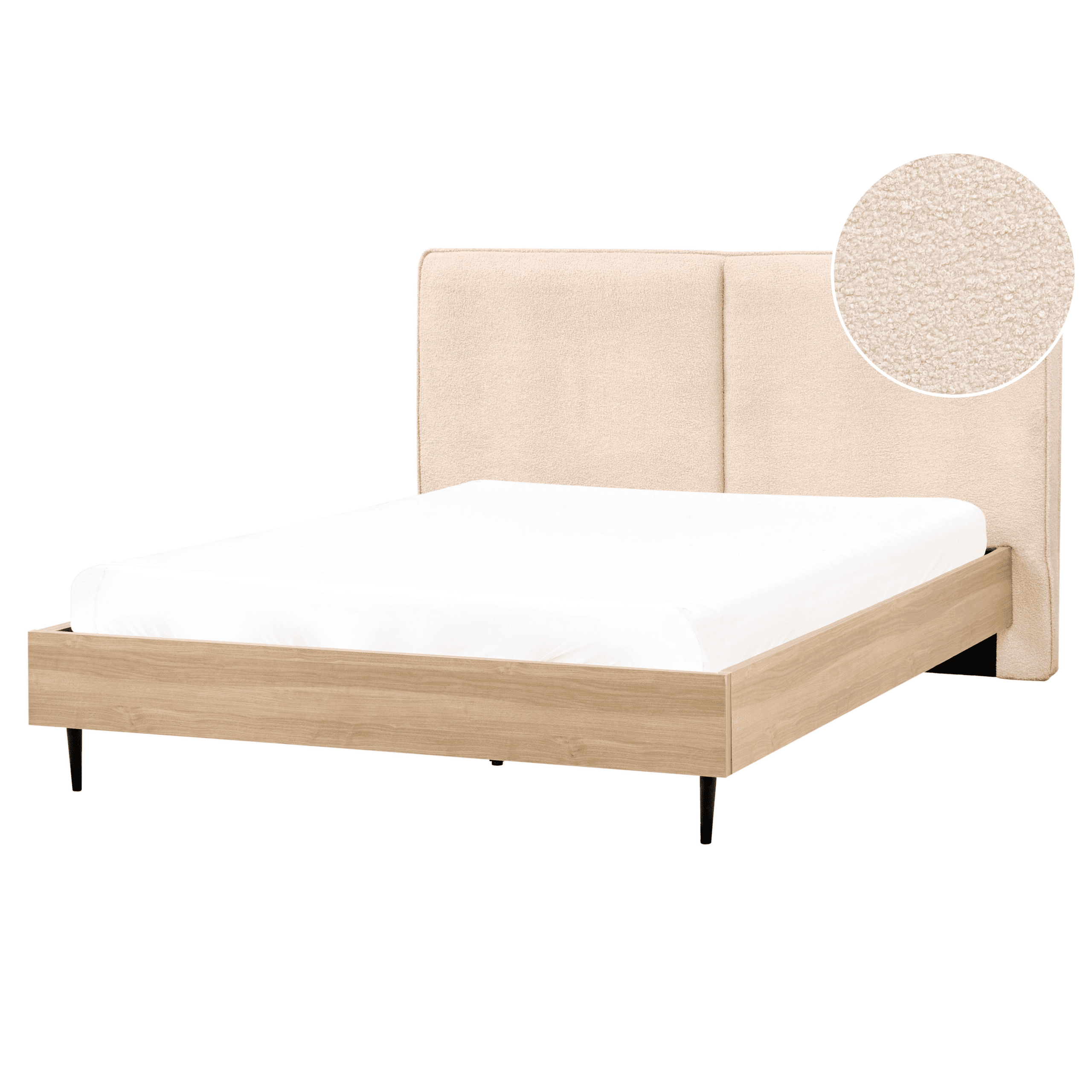 Sänky buklee IZERNORE 160 x 200 cm Beige