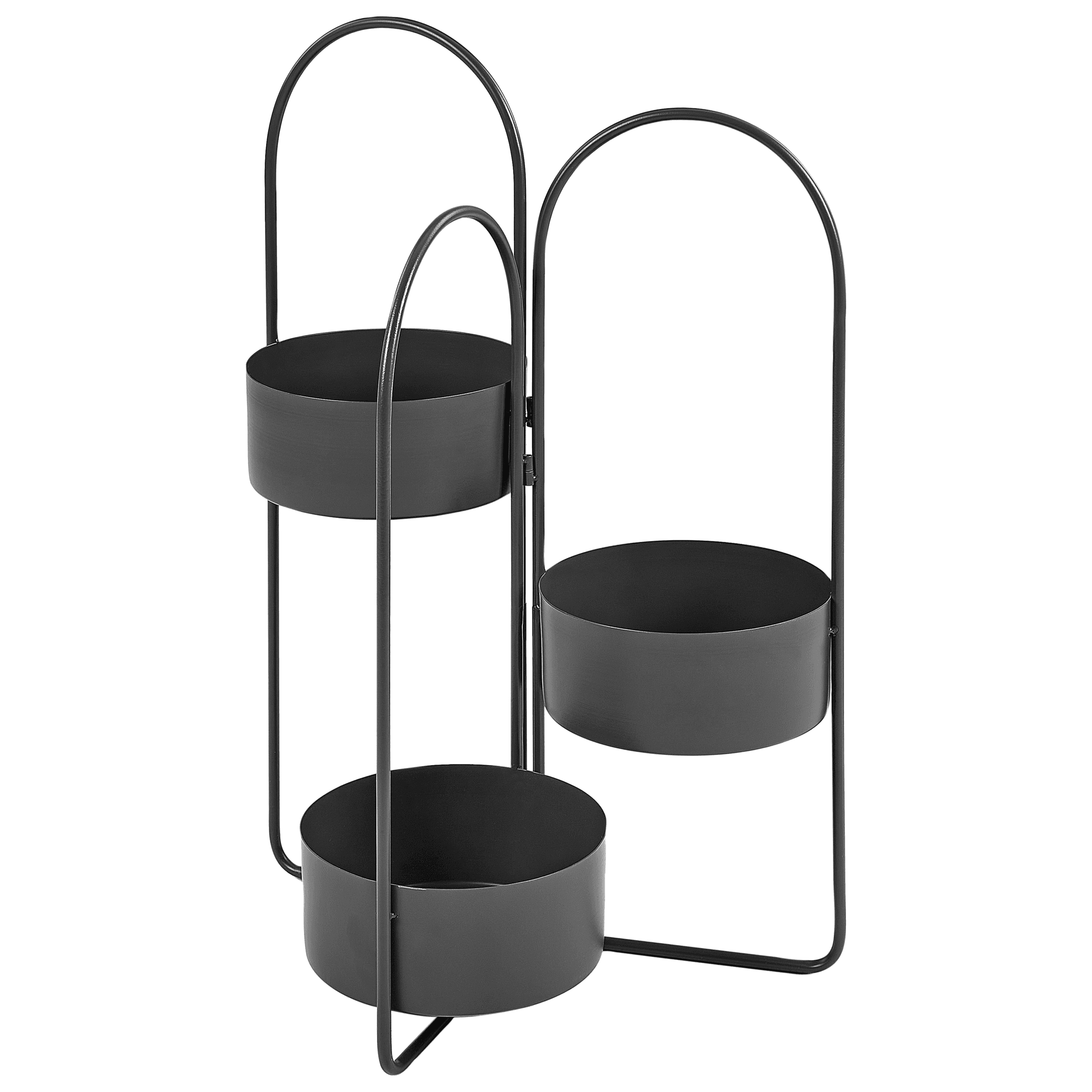 Kukkateline COLUTENA metalli 56 cm Musta