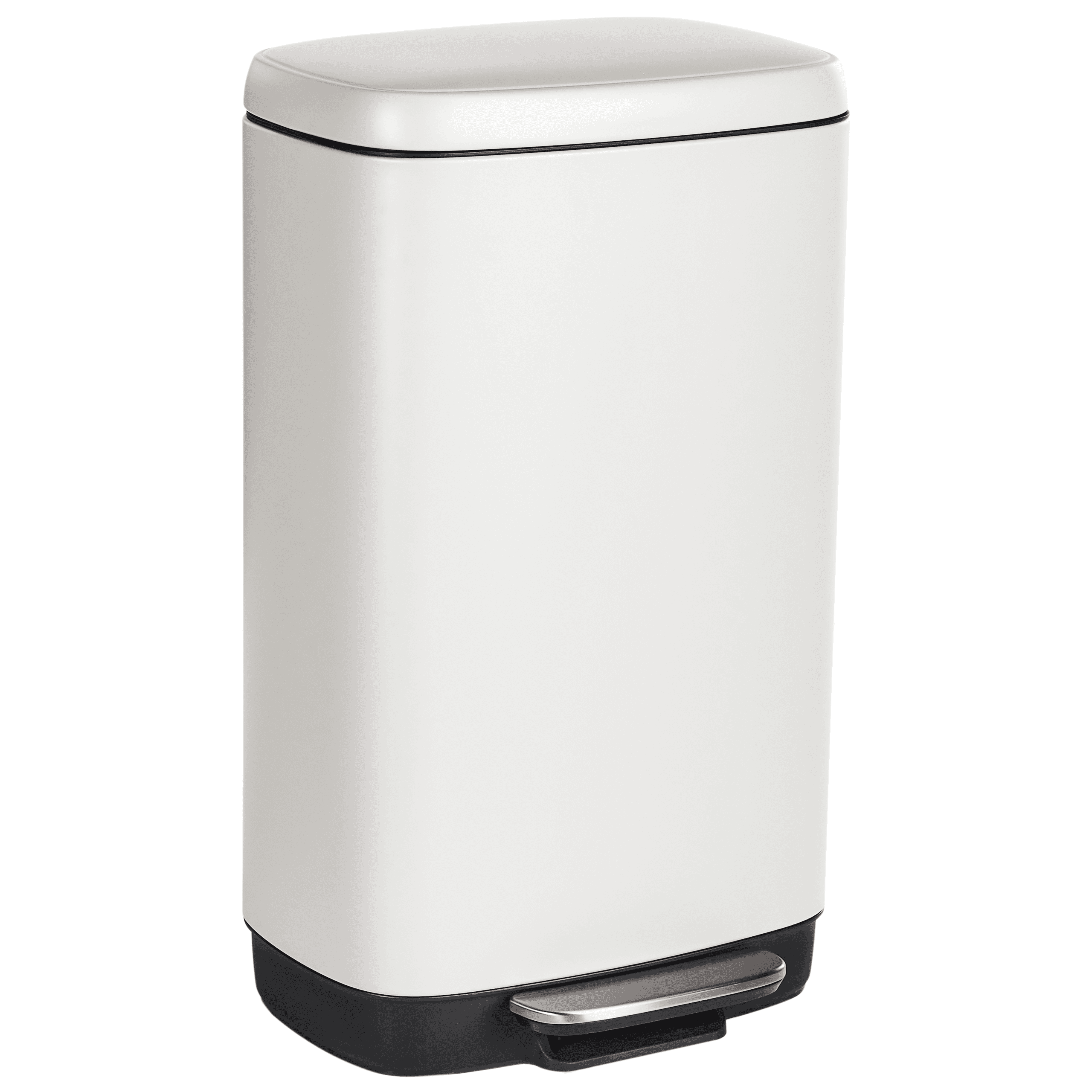 Poljinroskakori 30 L ECOCOLLECT metalli Valkoinen – Beliani