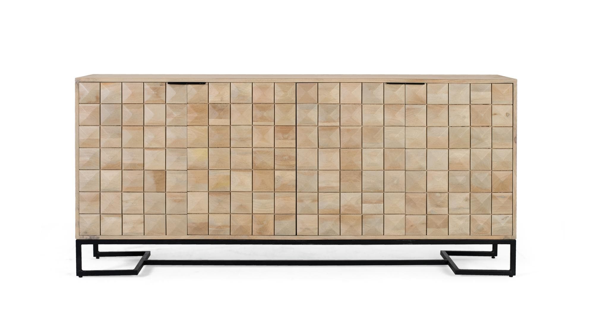 Käsin veistetty mangopuusta valmistettu senkki, 180 cm – Giner y Colomer