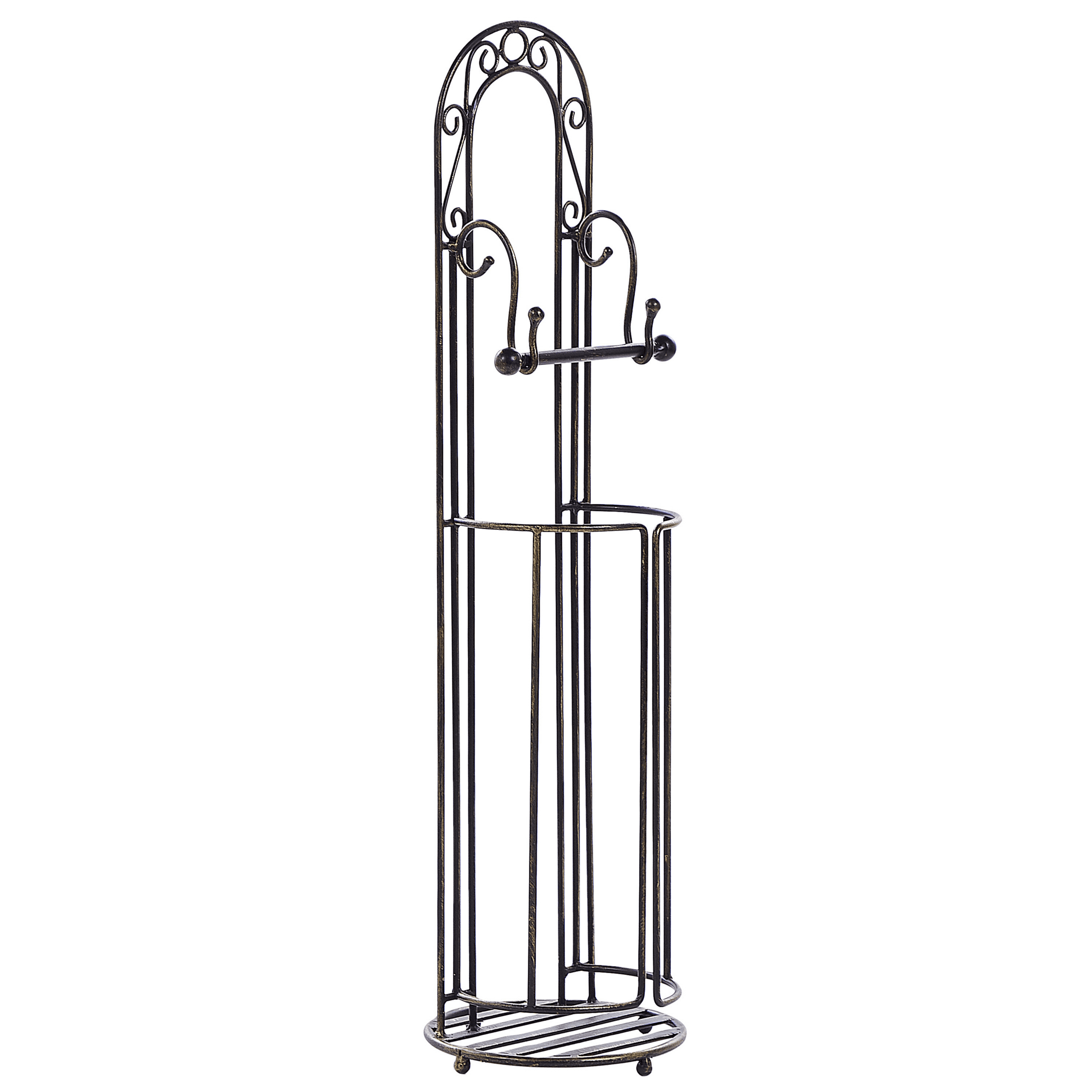 WC-paperiteline TEMUCO metalli Musta