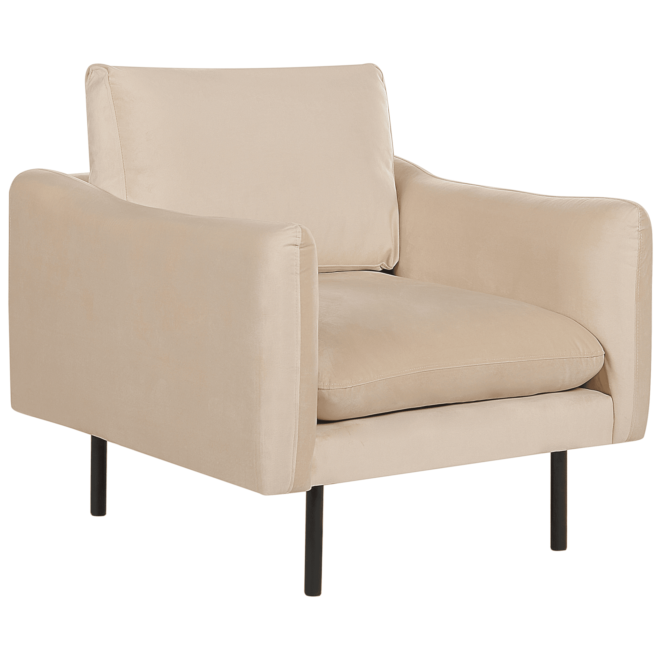 Nojatuoli VINTERBRO sametti Beige