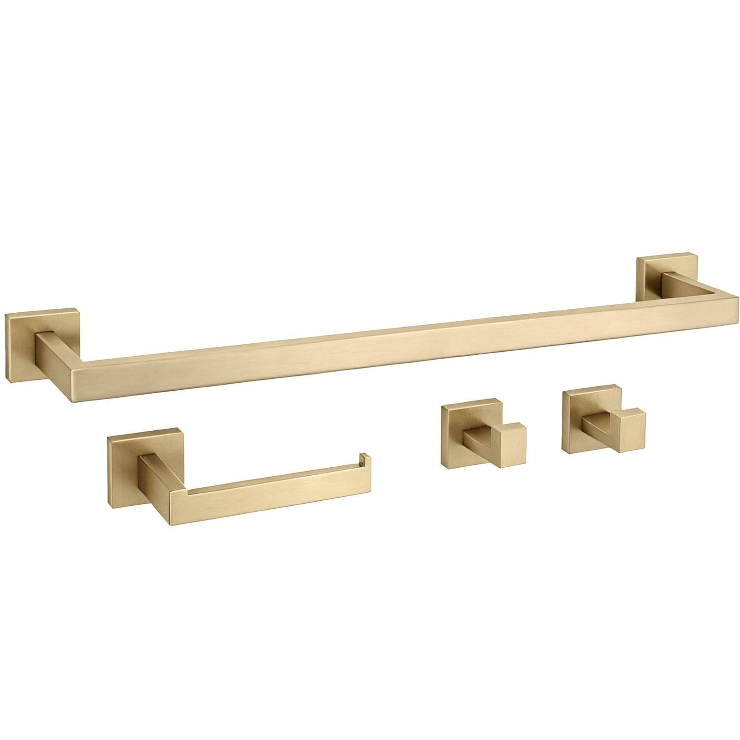 REA kylpyhuoneen naulakkosetti RIO harjattu kulta, 57X8,5X5CM