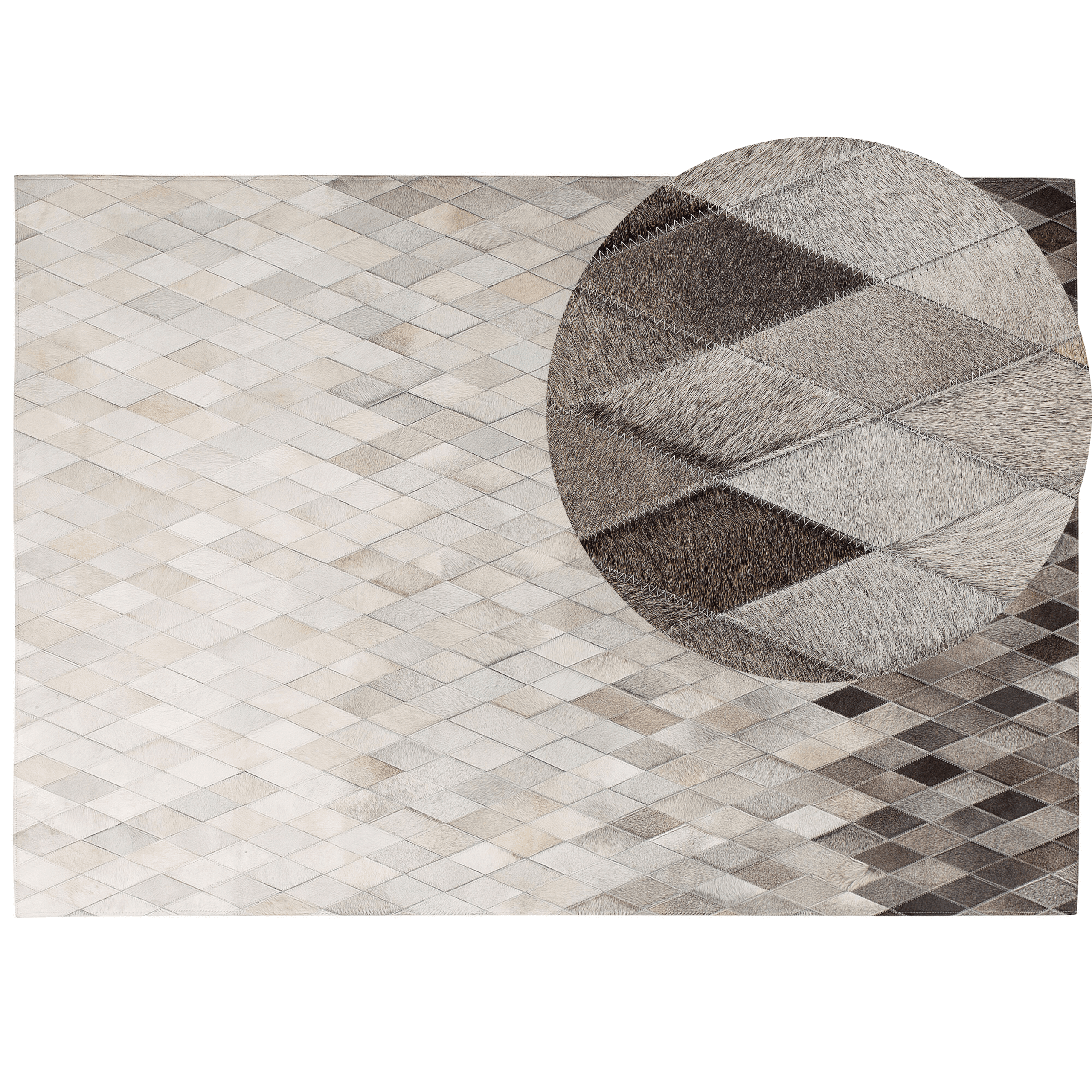 Matto MALDAN Beige 160 x 230 cm nahka