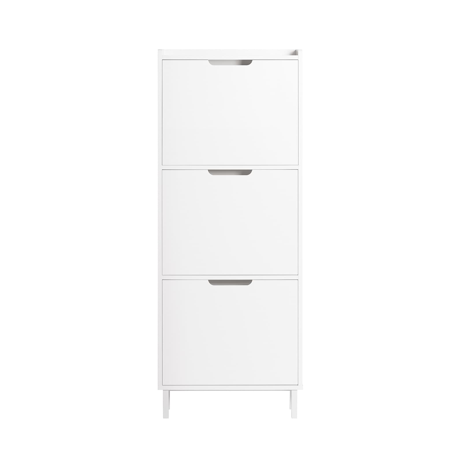 SoBuy Kenkäkaappi FSR151-H-W 6-hyllyinen valkoinen säästötila – SoBuy