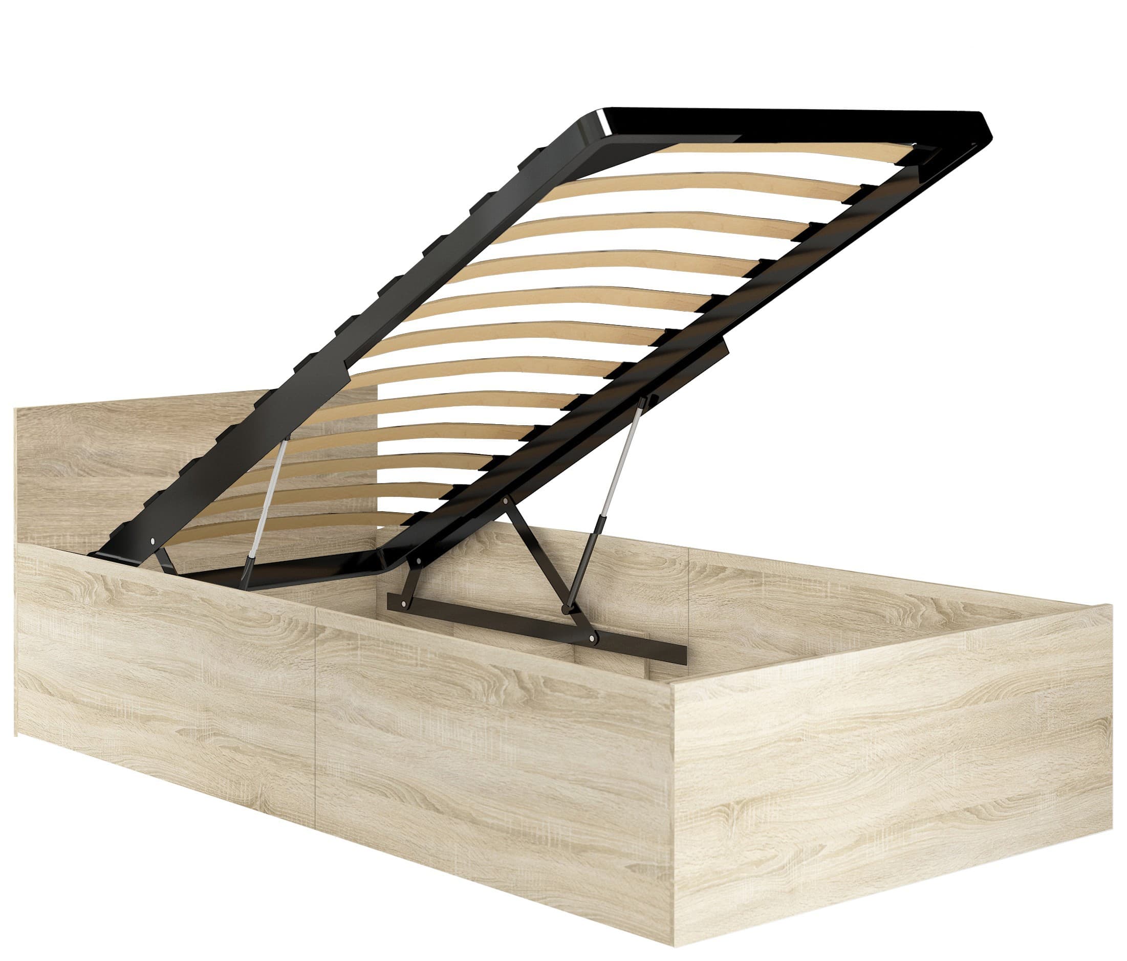 Akord Sänky säädettävällä valaistuksella Tammi Sonoma -listoilla 200x90x68