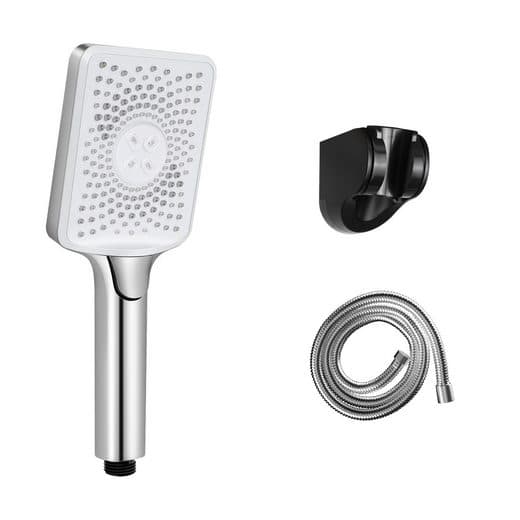 NETTLIFE Doccetta Nikkelinen vettä säästävä suihkupää 3 neliömäisellä suihkulla