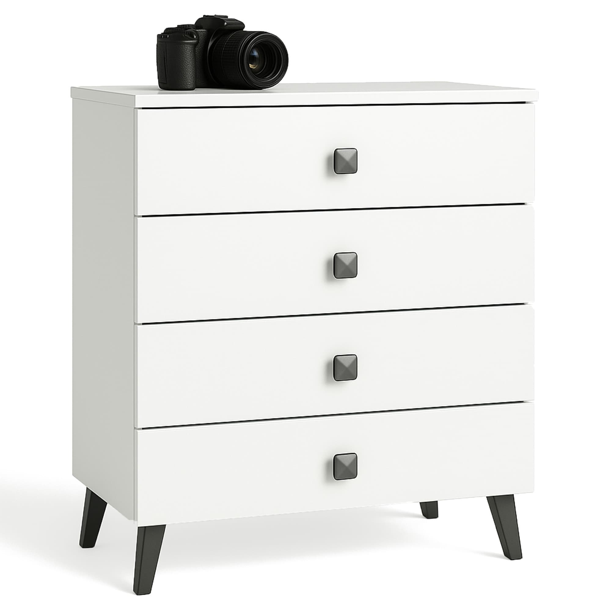 Akord Lipasto Mobi Valkoinen/Musta 60x37x73 – Akord