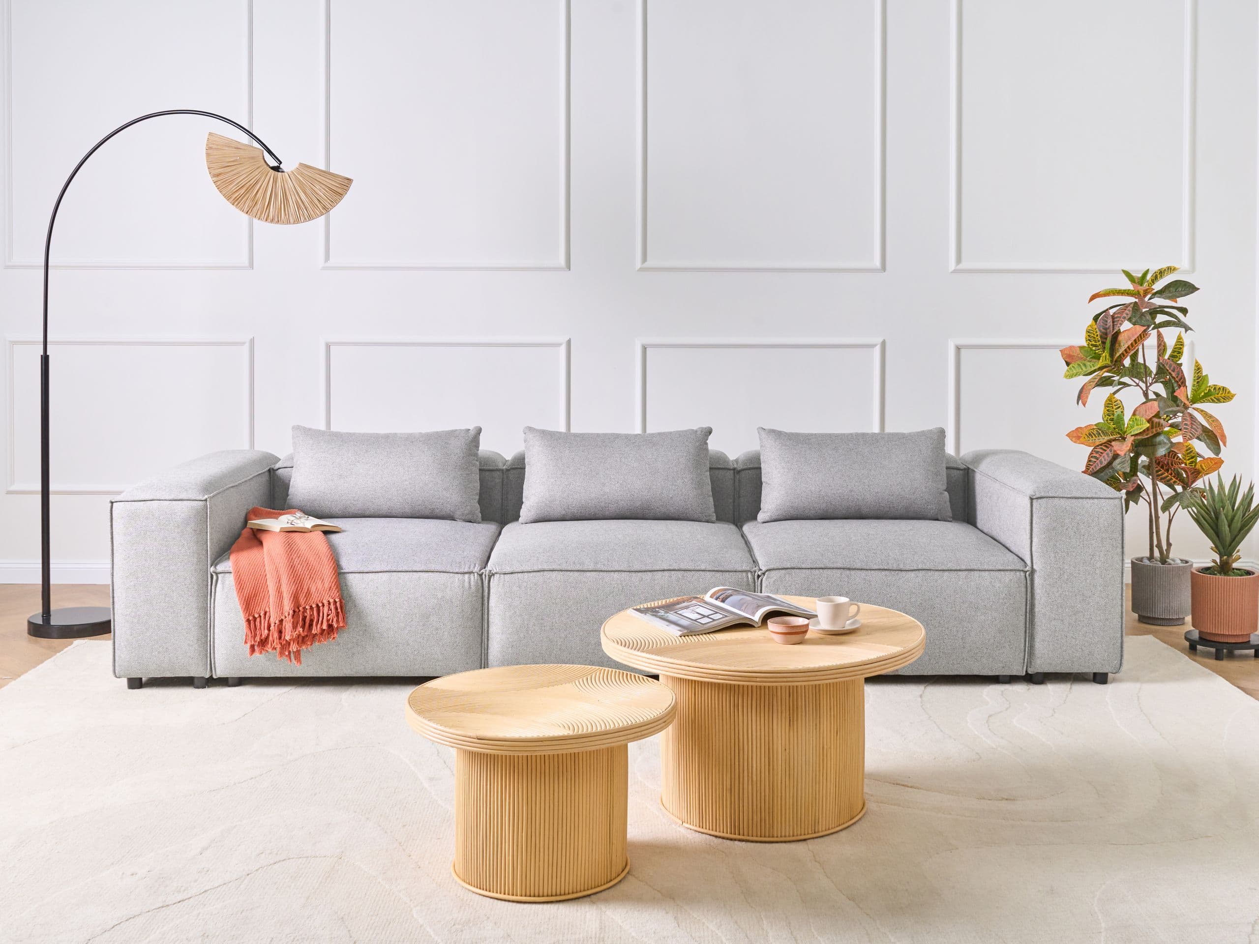 Moduulisohva 3-istuttava BRANDE Harmaa – Beliani