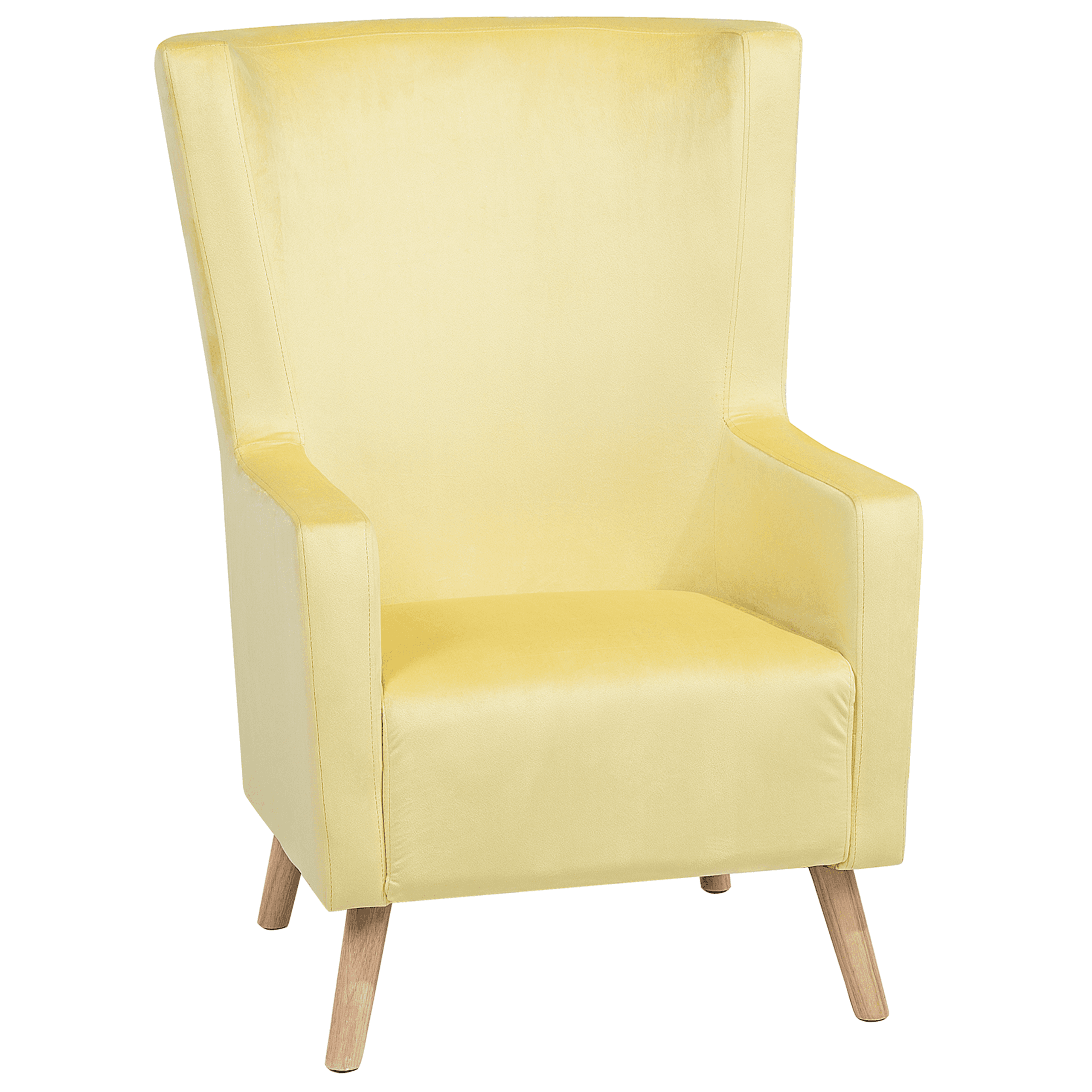 Wingback-tuoli ONEIDA sametti Keltainen