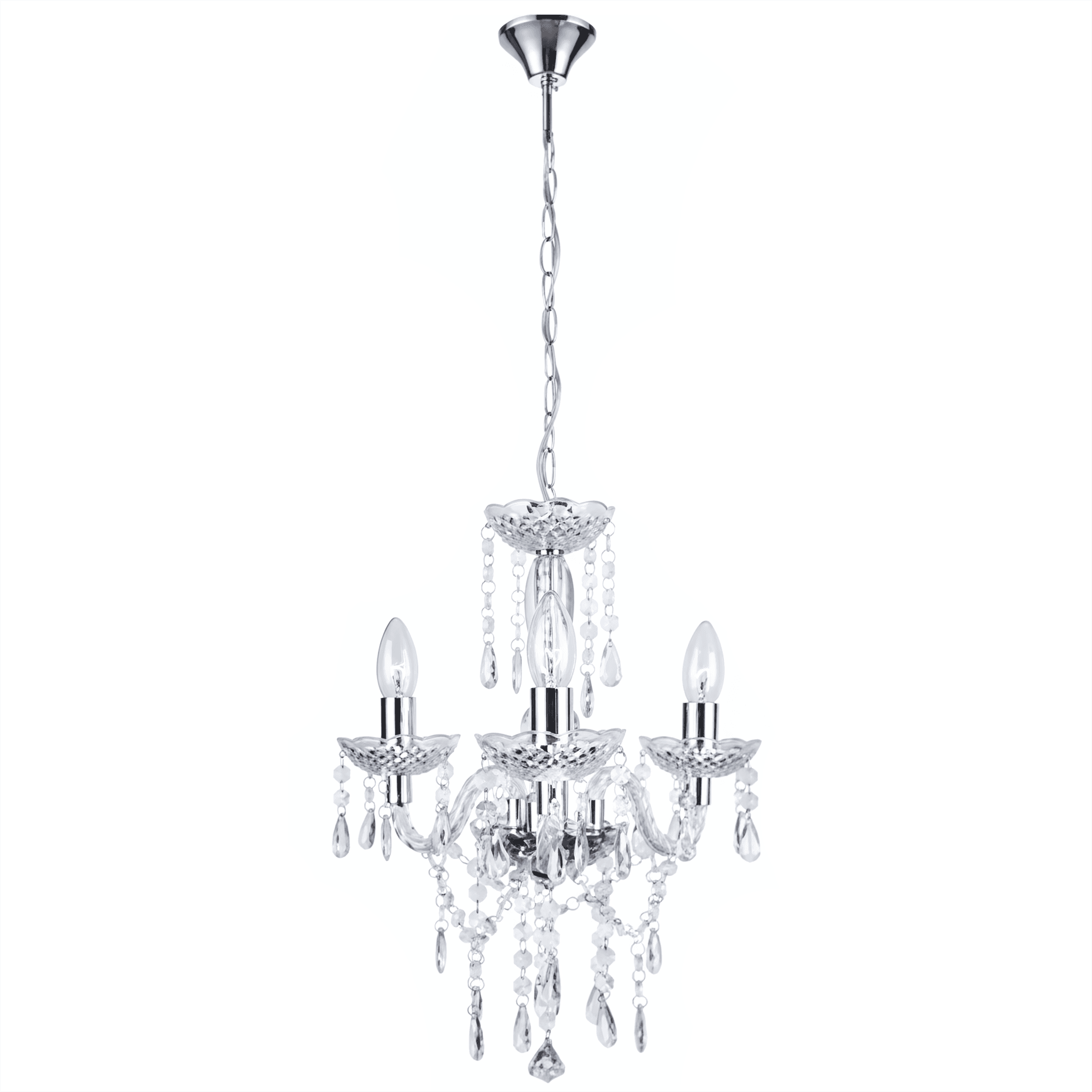 TOOLIGHT riippuvalaisin EBT006-3CP läpinäkyvä, 123X70X31CM – Toolight