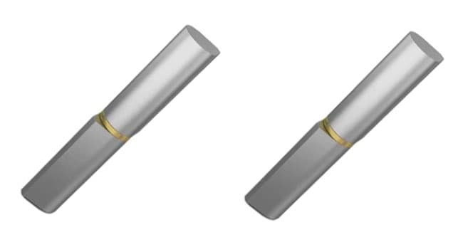 Sarana 160mm Teräksinen pudotusprofiili hitsattava kiinteä tappi - 2 kpl:n sarja – Parnells