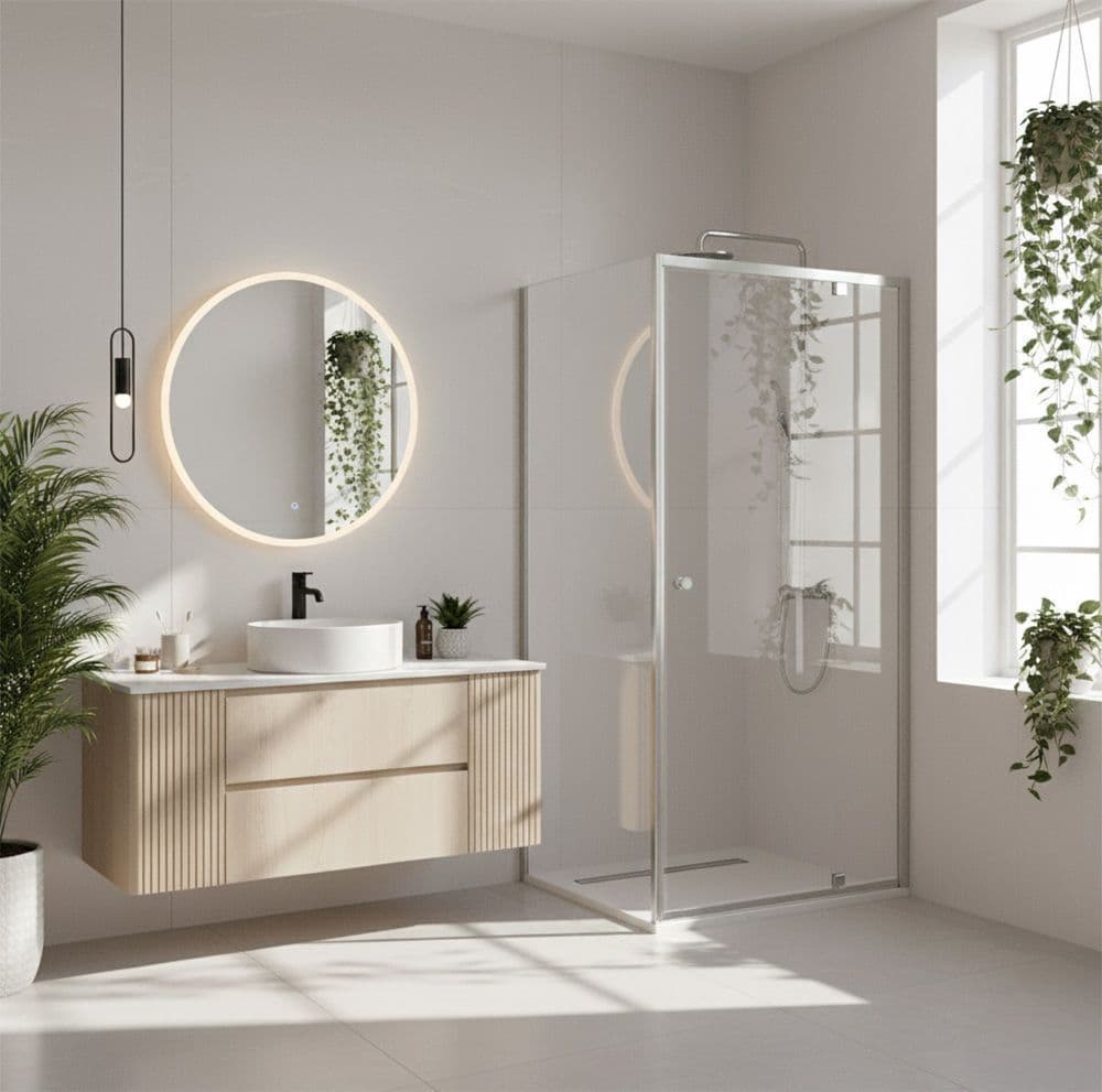 REA Kulmasuihkukaappi Primo Swing 100x100 kromi, 100X100X190CM