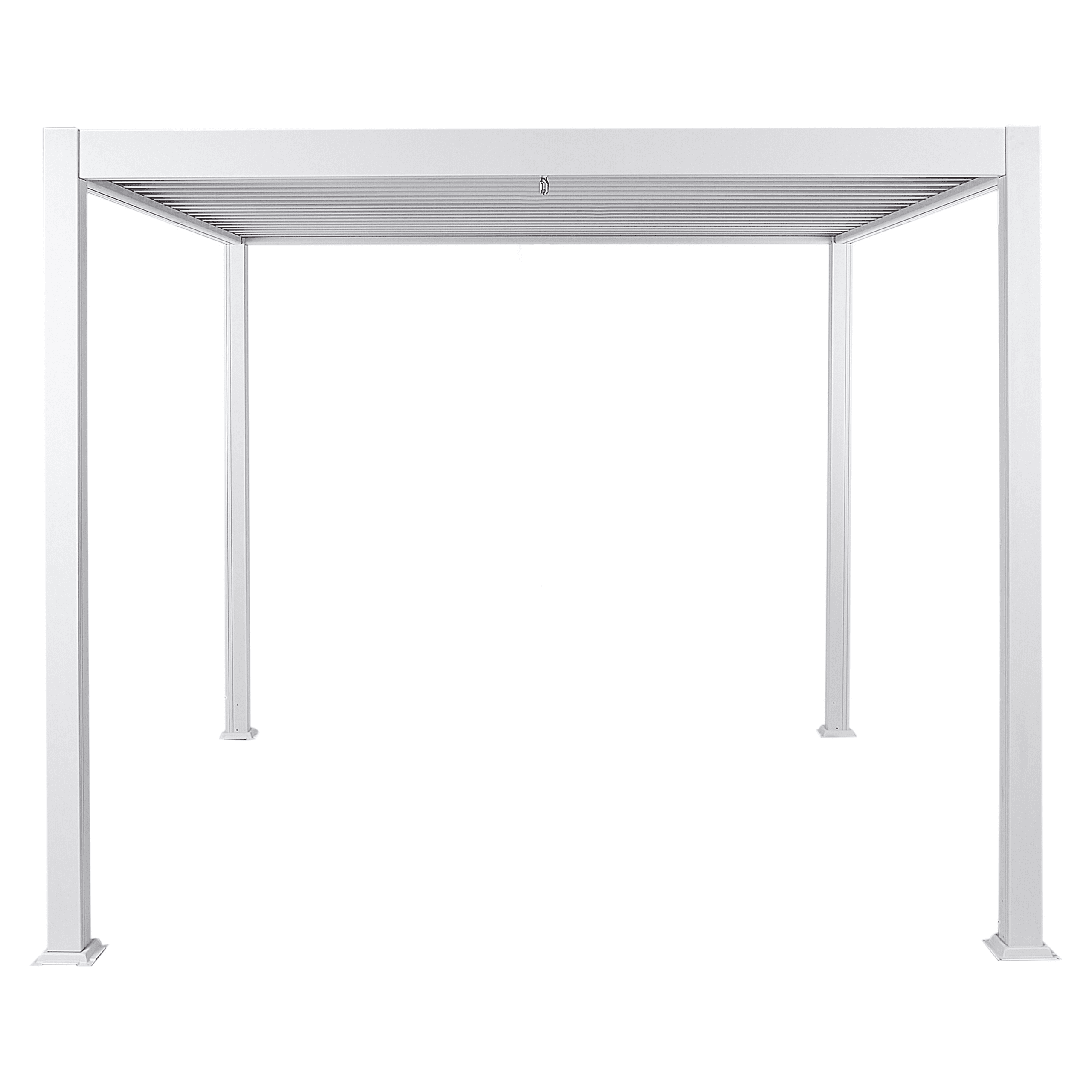 Paviljonki FORNOLI metalli 310 cm 310 cm Valkoinen – Beliani