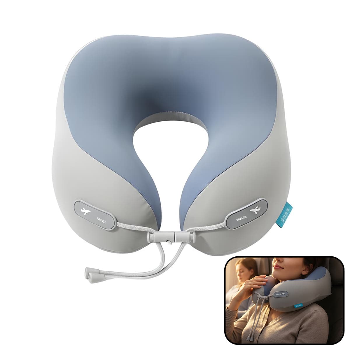 U-muotoinen matkatyyny kaulalle ergonominen erittäin mukava tuki – Avizar