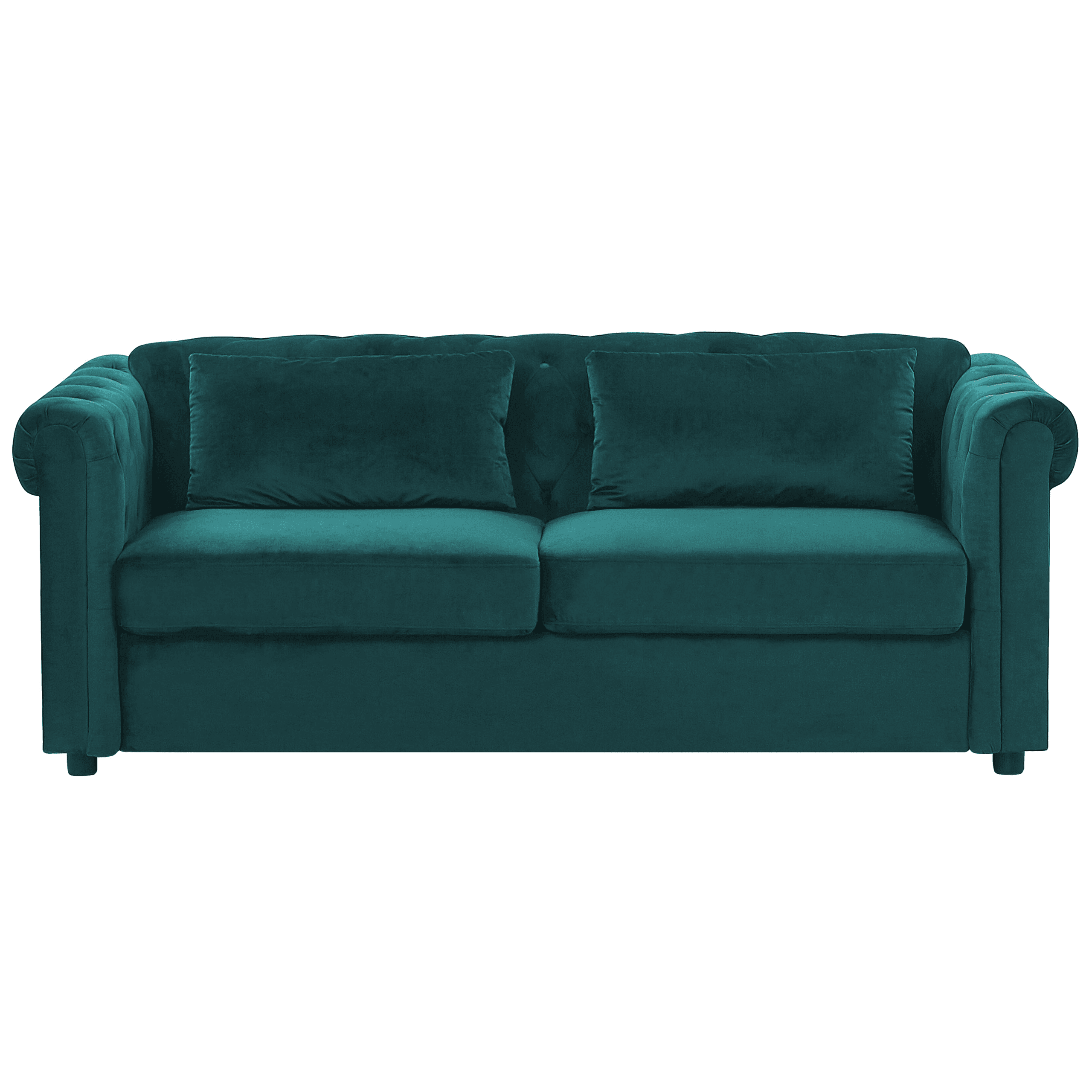 Vuodesohva 3-istuttava CHESTERFIELD sametti Smaragdinvihreä