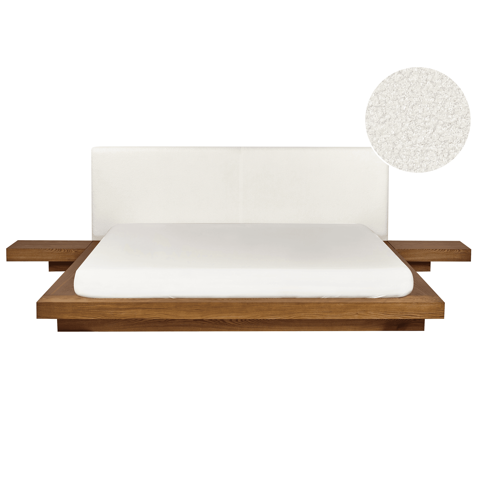 Sänky buklee ZEN 180 x 200 cm Luonnollinen saarniviilu