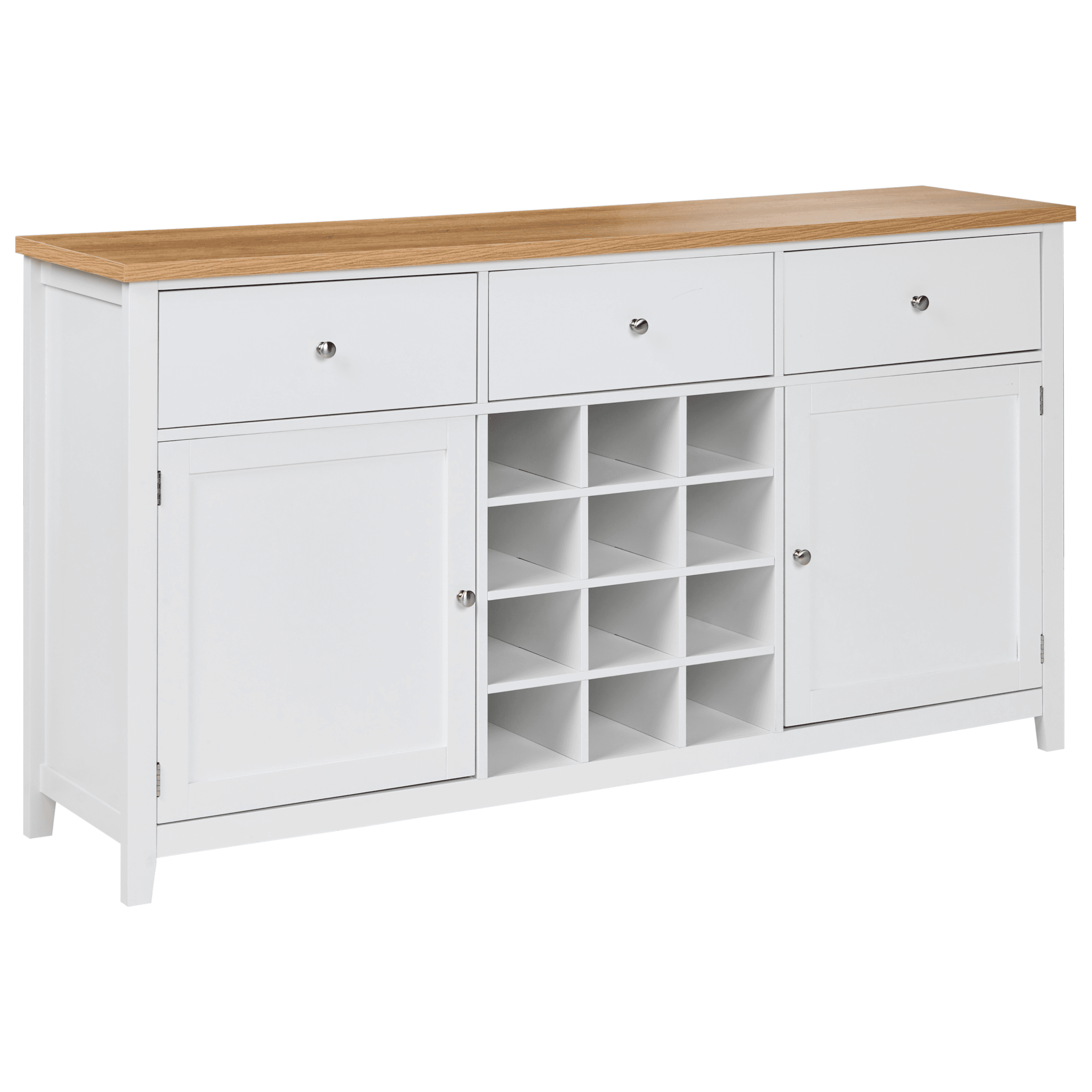 Viinikaappi LUCASTON Valkoinen – Beliani