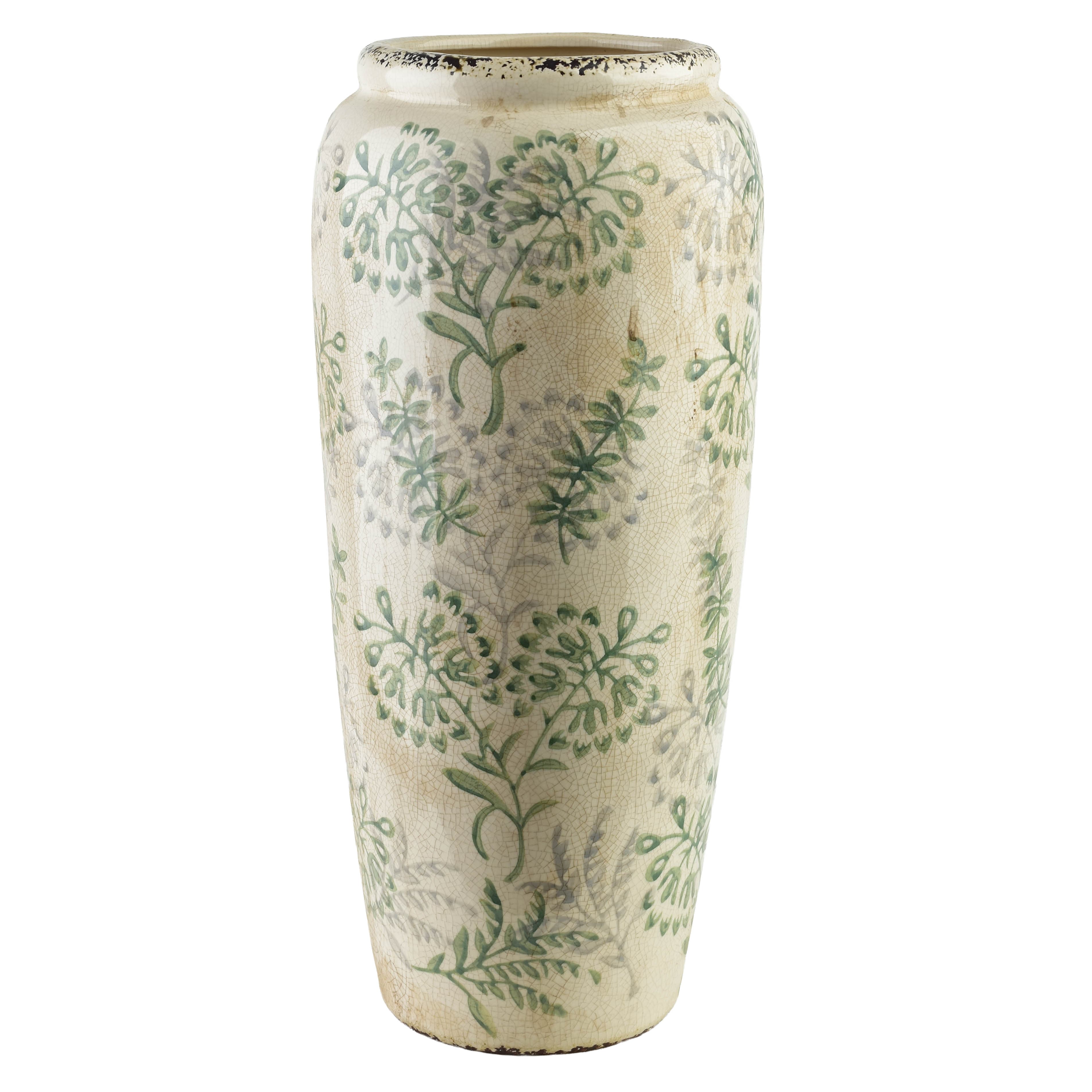 Maljakko keramiikka MONDEX CROCKET 17,5x17,5x37 valkoinen 1pc – MONDEX