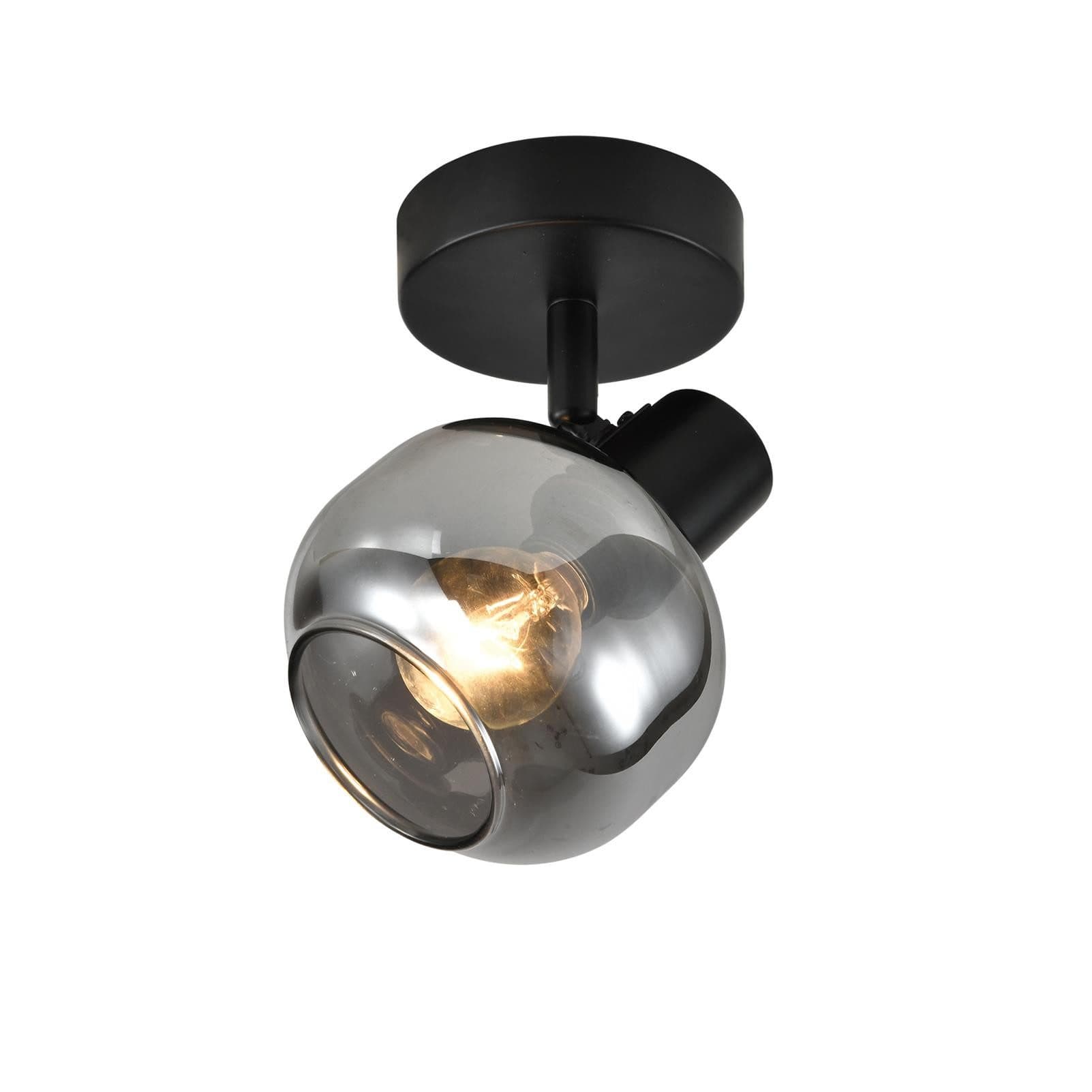 NETTLIFE Kattovalaisin olohuoneeseen musta kattovalaisin 1 E14 harmaa kattovalaisin retro lasinen vintage - kattovalaisin