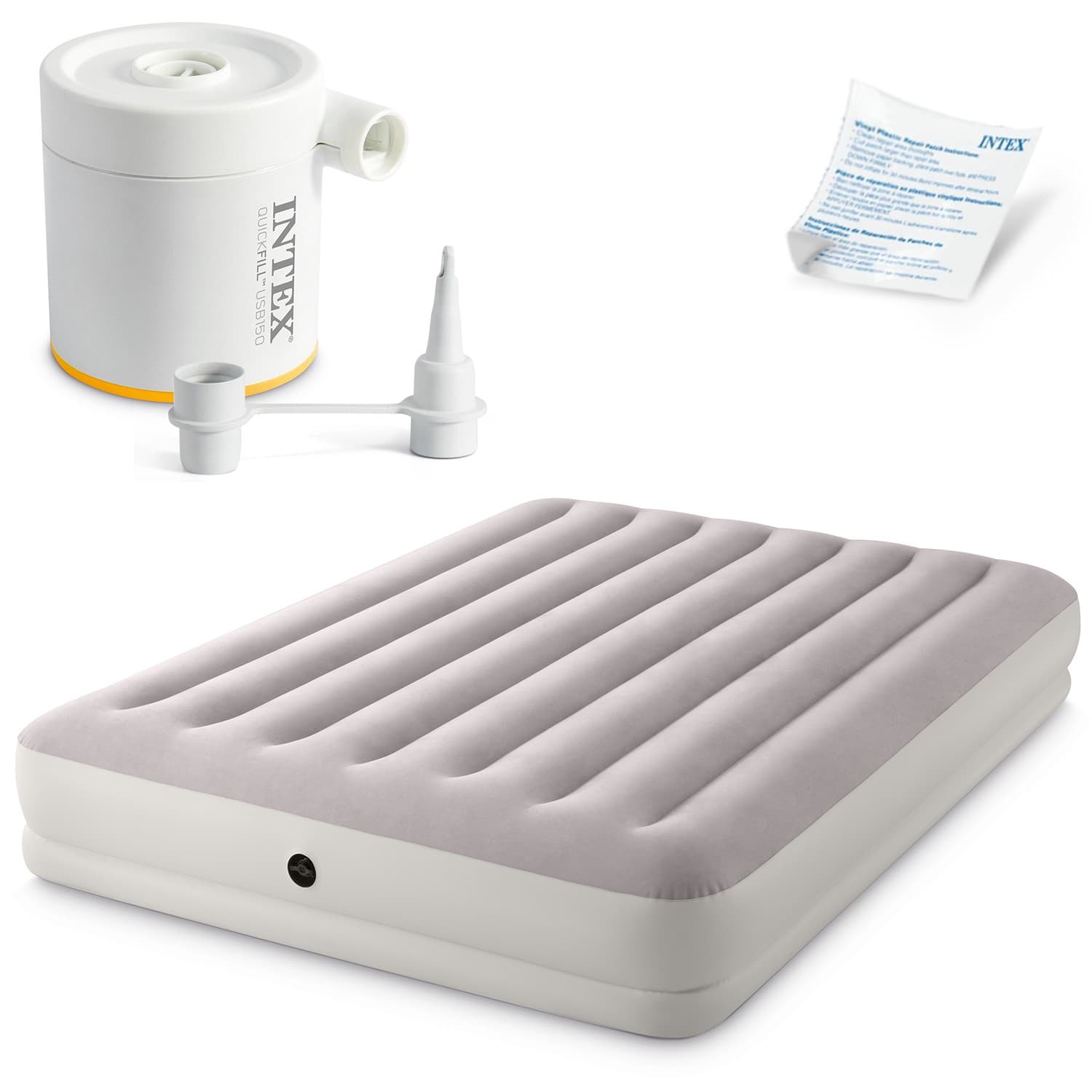 Ilmatäytteinen patja 203x152x30 cm sähköpumpulla INTEX 64179 – INTEX