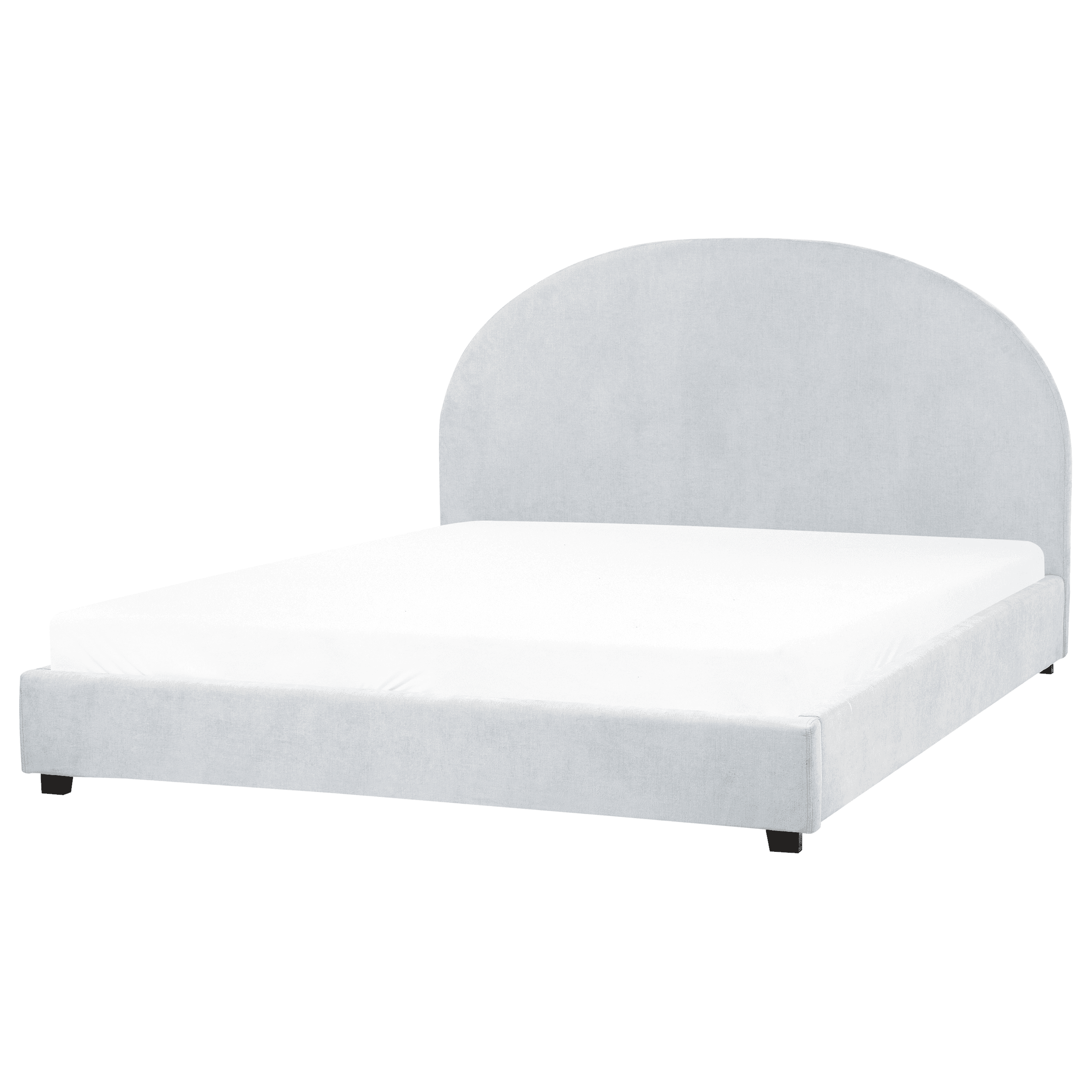 Sänky kangas VAUCLUSE 160 x 200 cm Vaaleansininen – Beliani