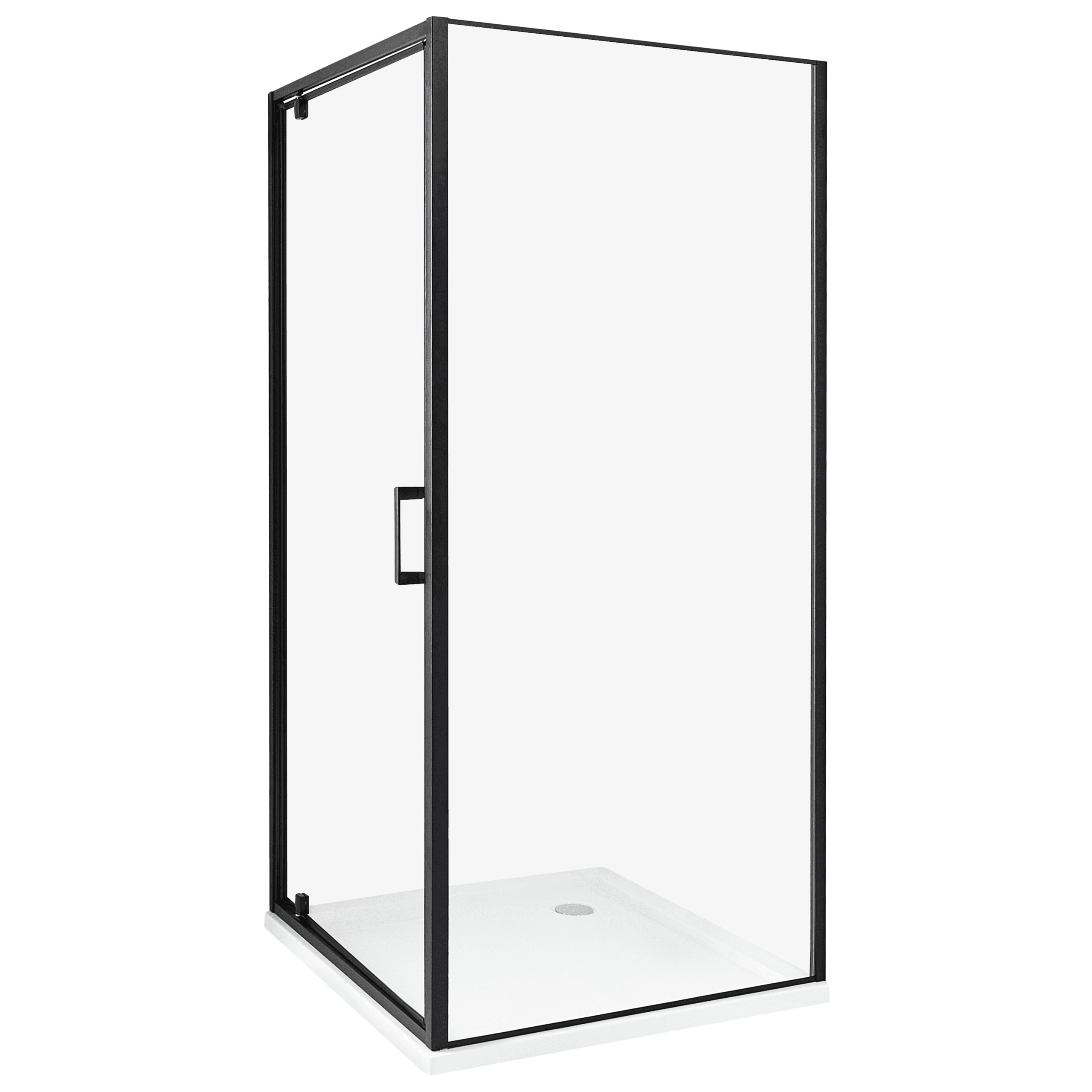 Suihkunurkka DARLI 90 x 90 x 185 cm Musta