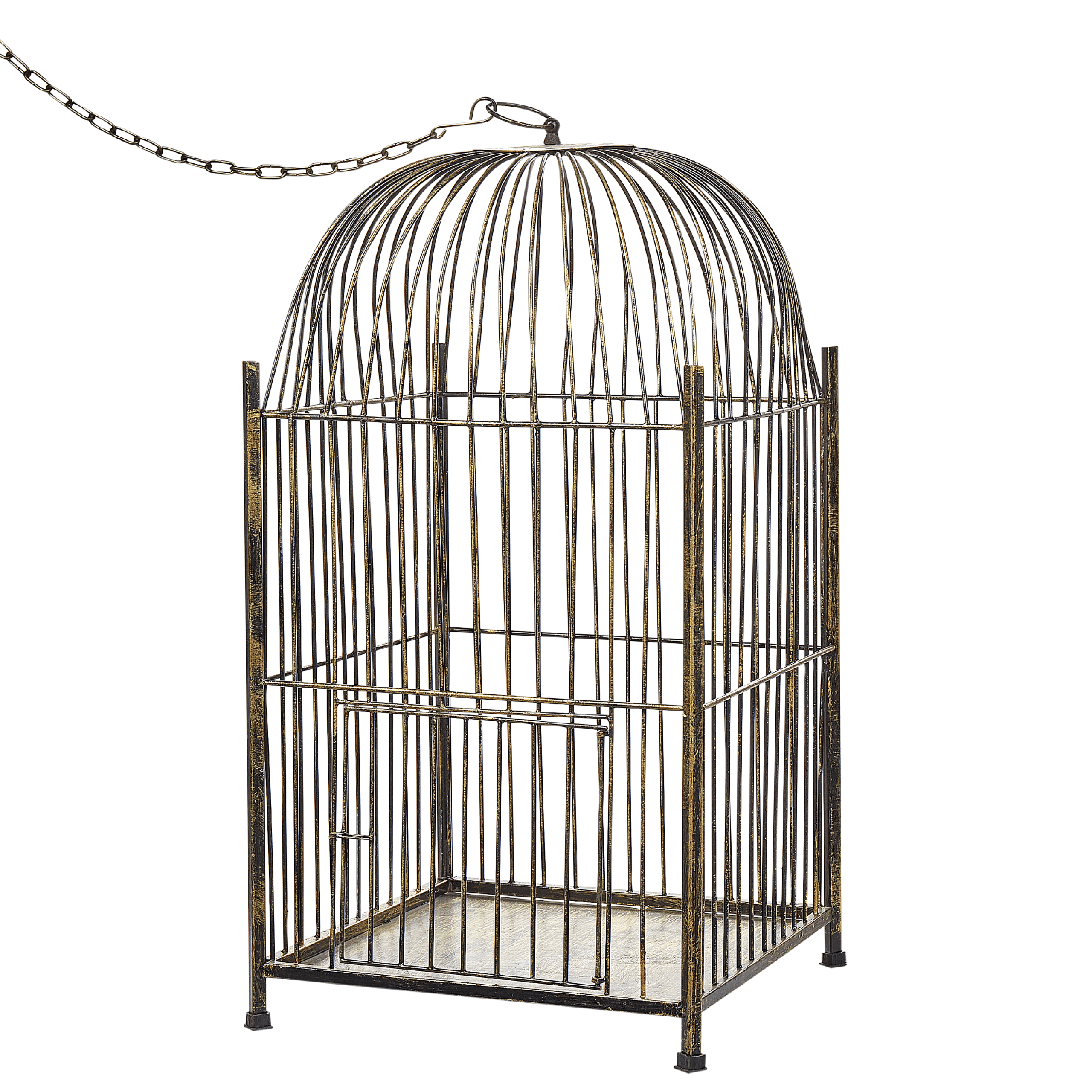 Lyhty COMOROS metalli 62 cm Kulta – Beliani