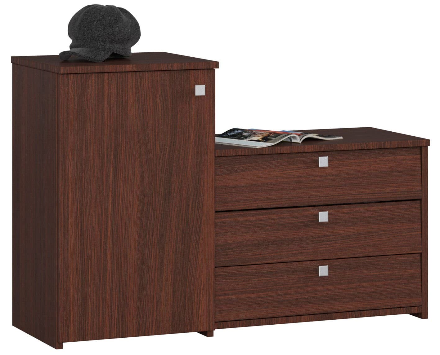 Akord Kenkäteline 3 kippiovea Wenge 99x33x68 – Akord