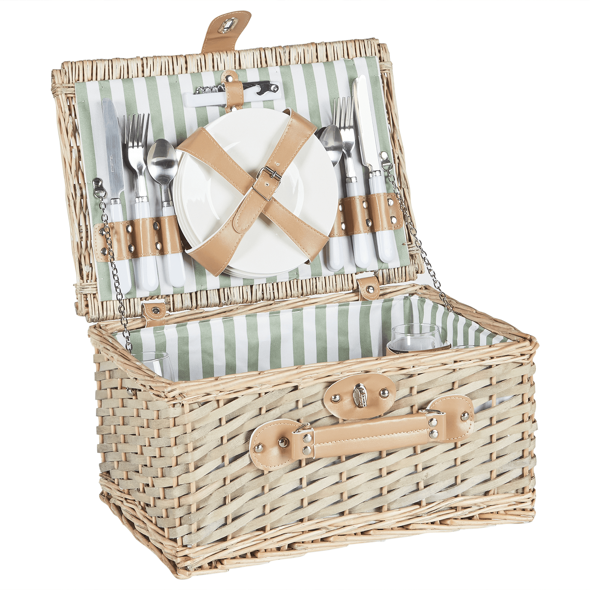 Piknik-kori CLEMENTINE Punos Luonnonväri – Beliani