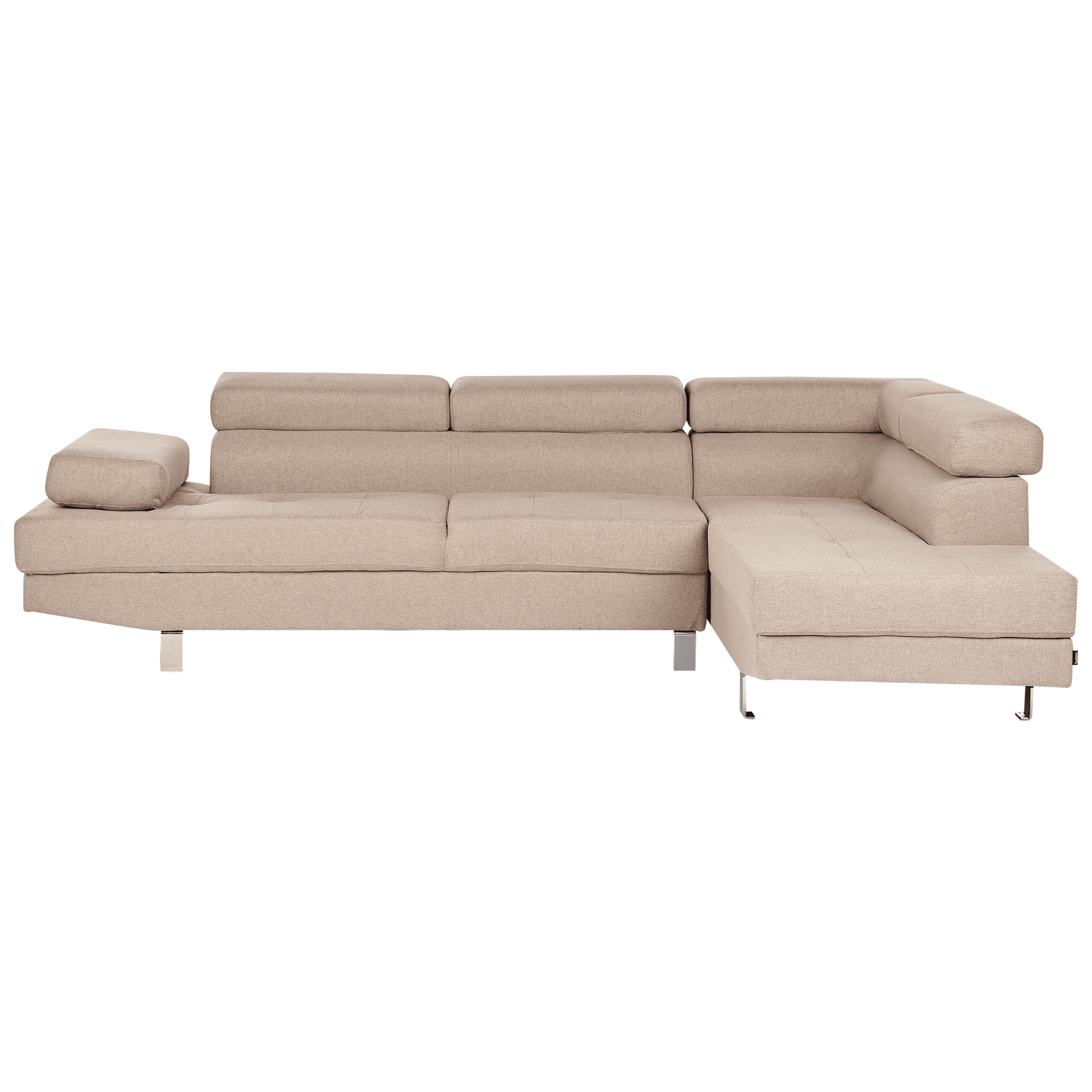 Kulmasohva NORREA kangas Beige 5-istuttava Vasen