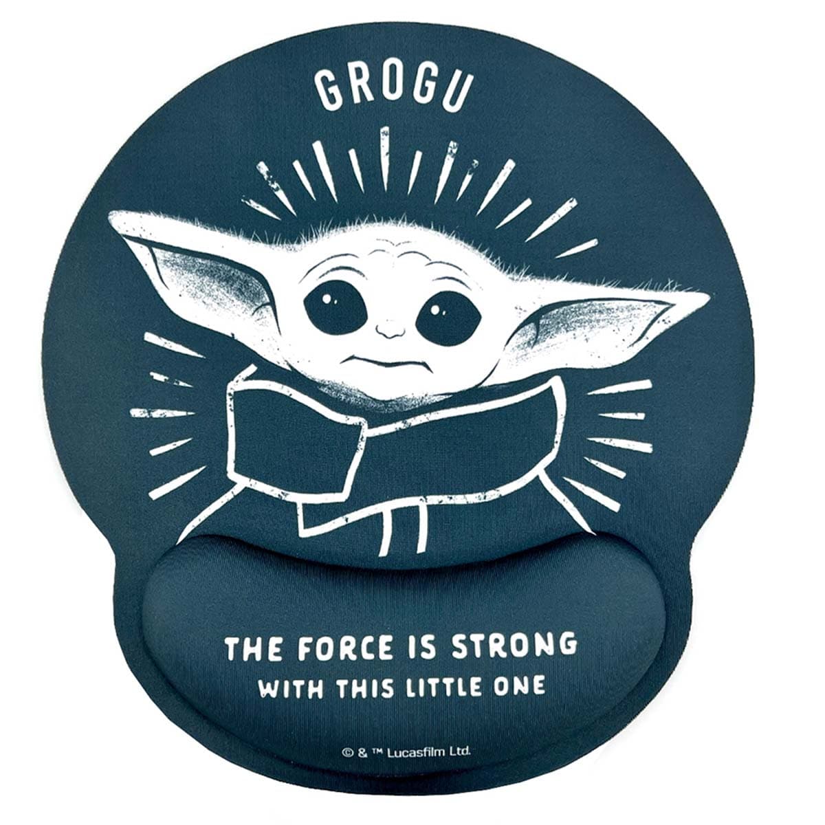 Ergonominen Hiirimatto XXL Grogu Yoda -muotoilulla Rannetuella – Wondee