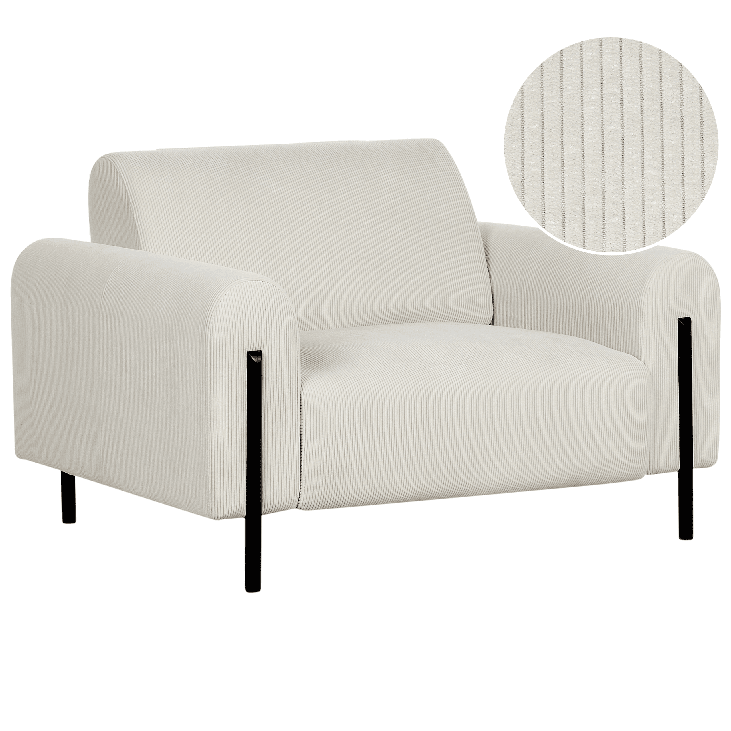 Nojatuoli ASKIM vakosametti Luonnonvalkoinen