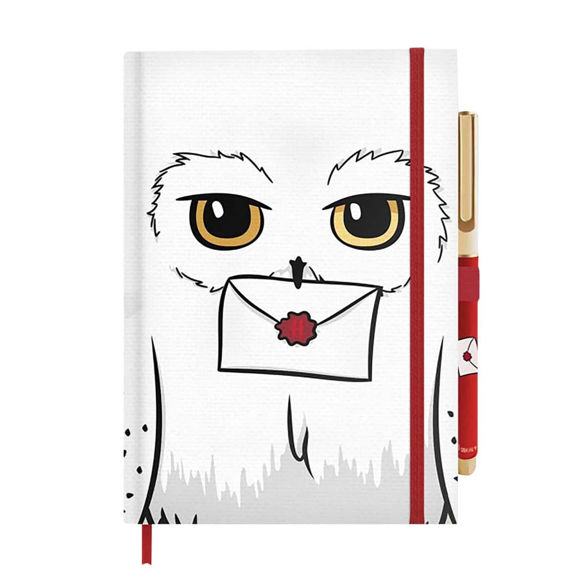 A5-kokoinen muistikirja Harry Potter -kynällä, Hedwig-kuvio – Harry Potter