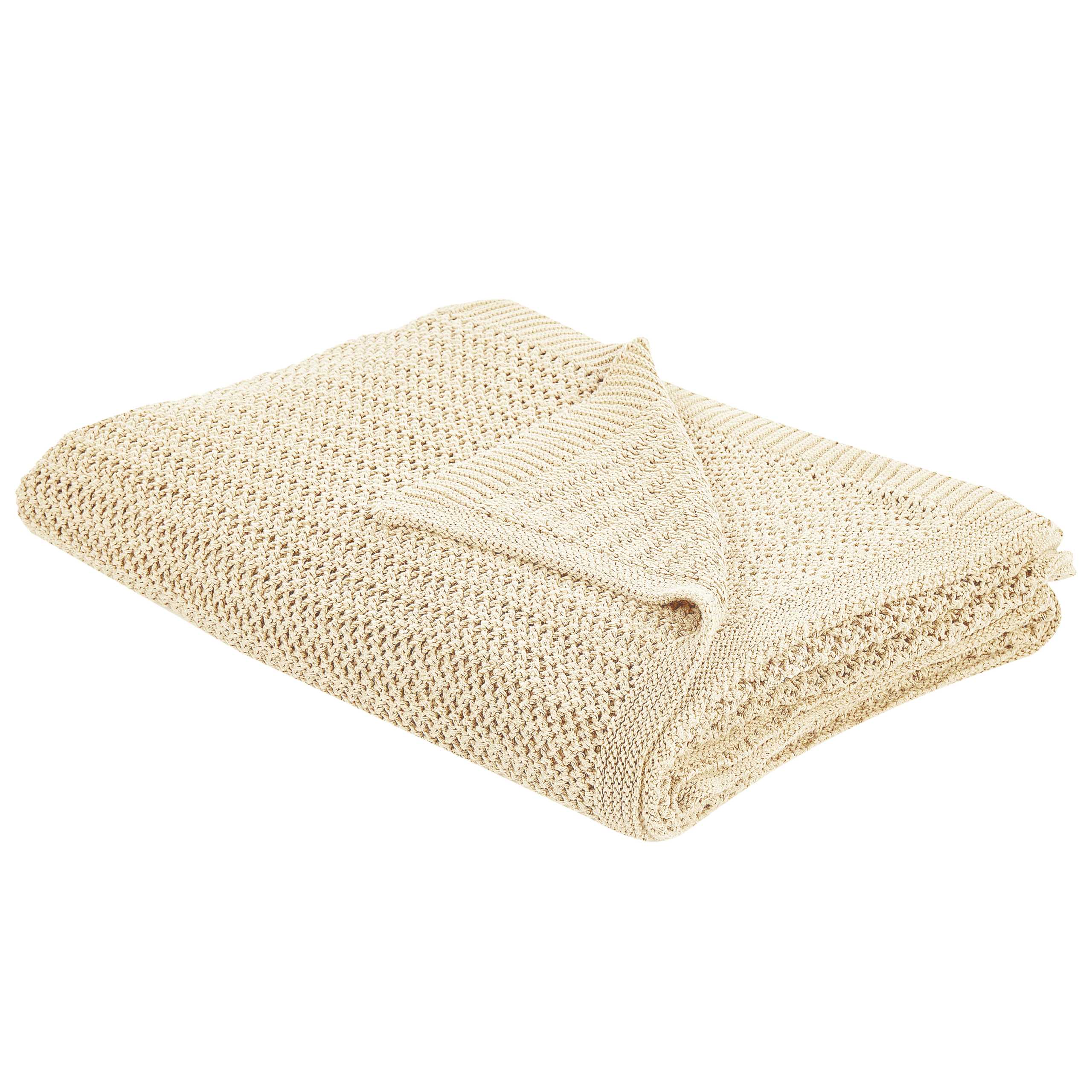 Päiväpeitto ILEN puuvilla 150 x 200 cm Beige – Beliani