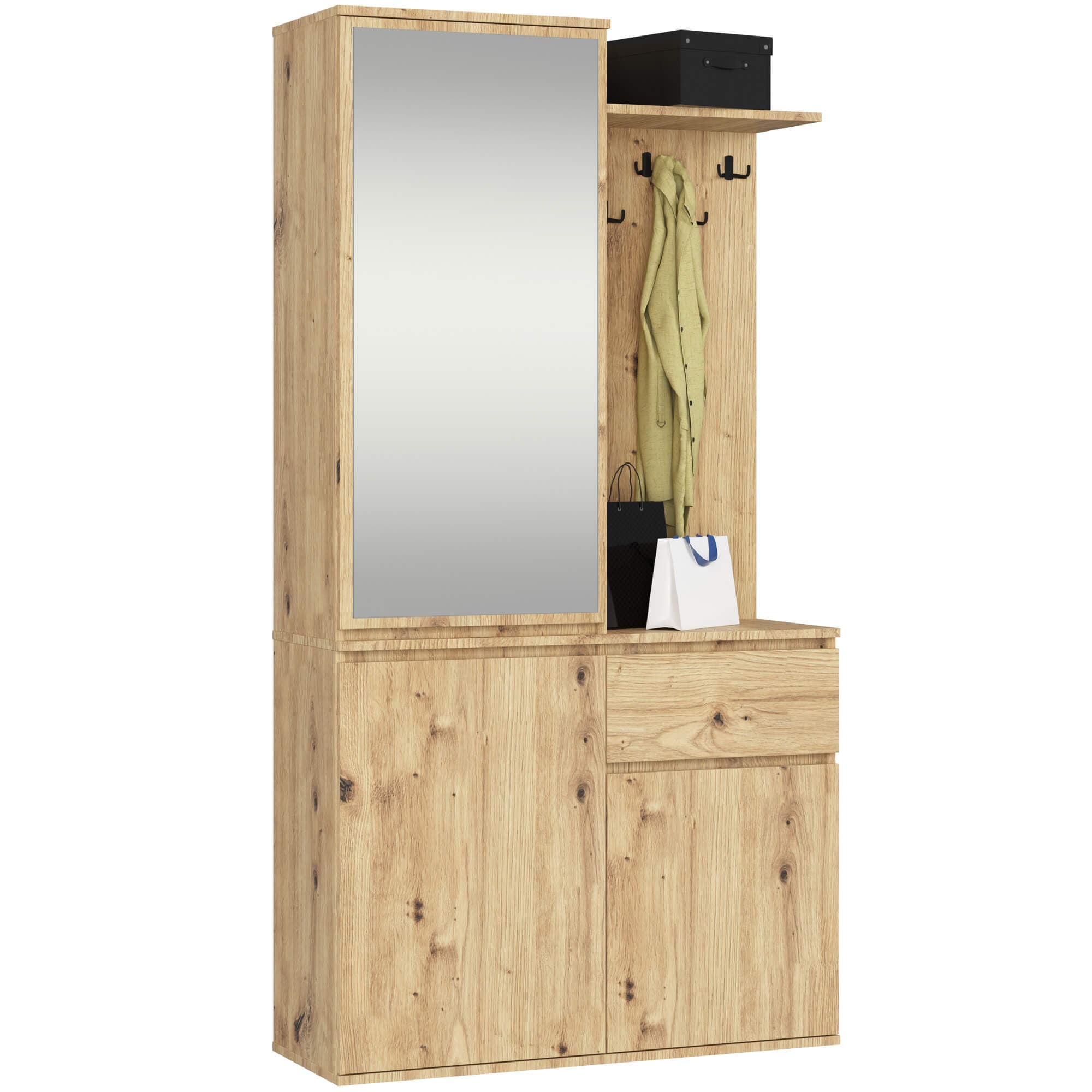 Akord Eteiskalustesarja Entro Artisan-tammi 95x35x183 – Akord