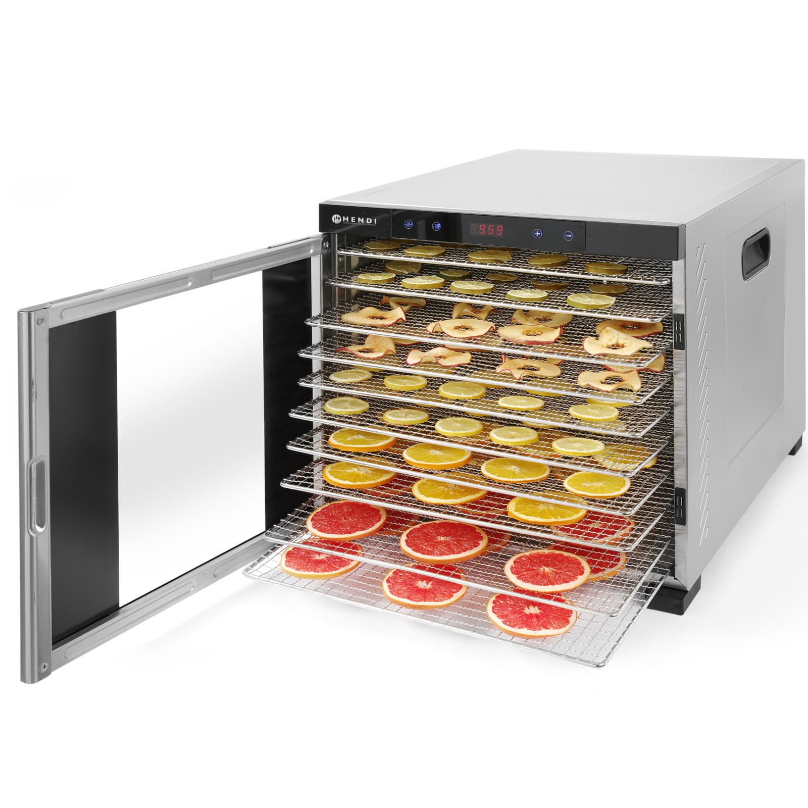 Kuivausrumpu sienille, yrteille ja hedelmille, 10 tasoa Profi Line Hendi 229026 – Hendi