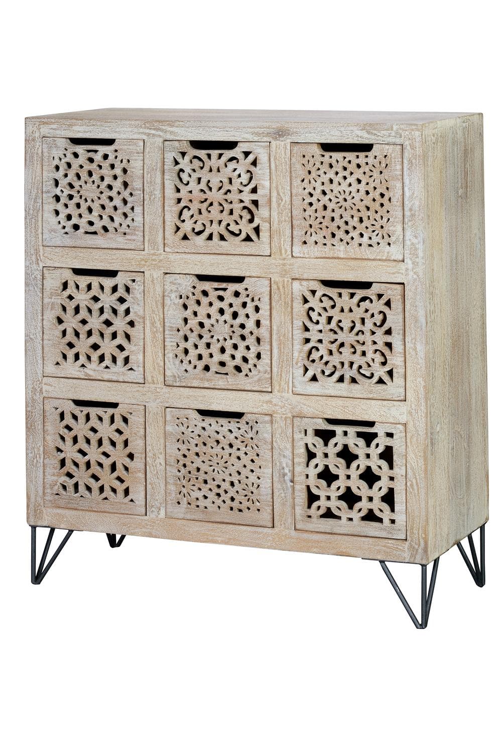 Lipasto mangopuusta, 9 laatikkoa