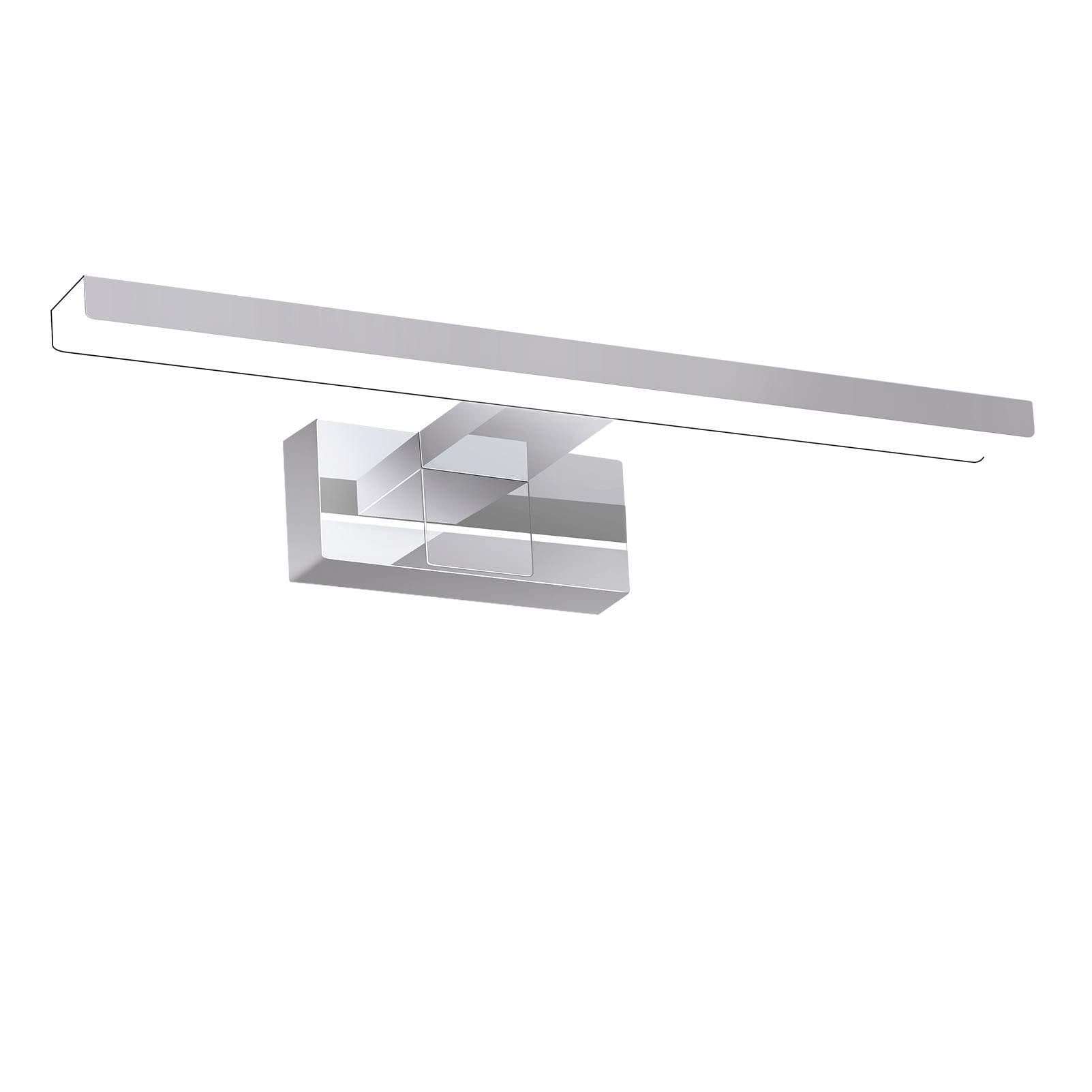 NETTLIFE LED - peiliseinävalaisin, 6W, 30CM Vedenpitävä, IP44 Kromi, moderni, neutraali Valkoinen, 4000K