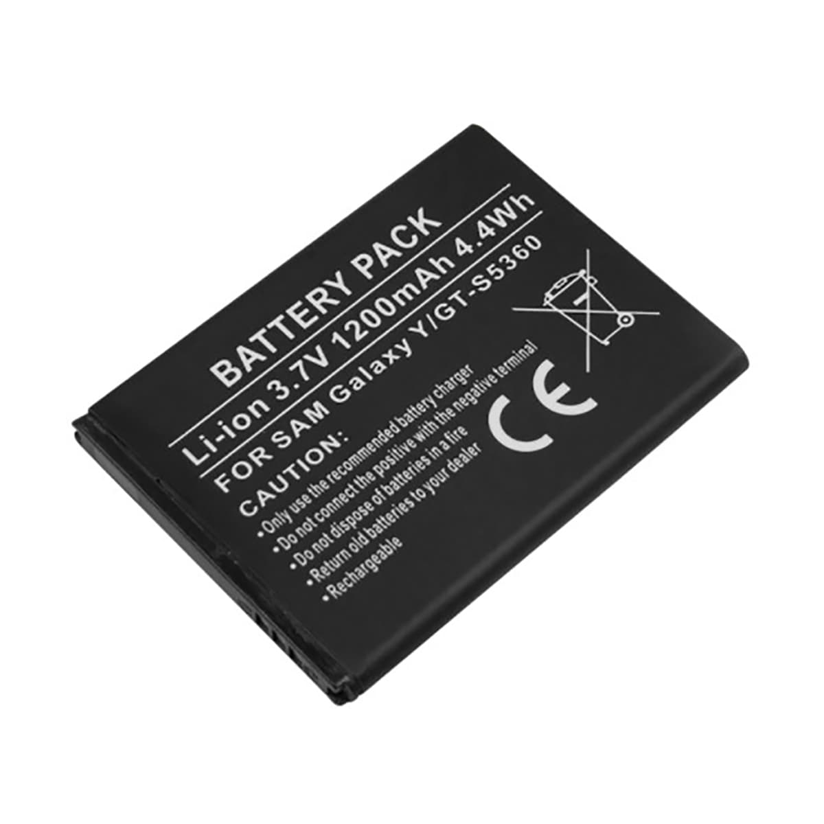 Akku Samsung Galaxy Y GT-S5360 Li-ion 3.7V 1200mAh 4.4Wh – Avizar
