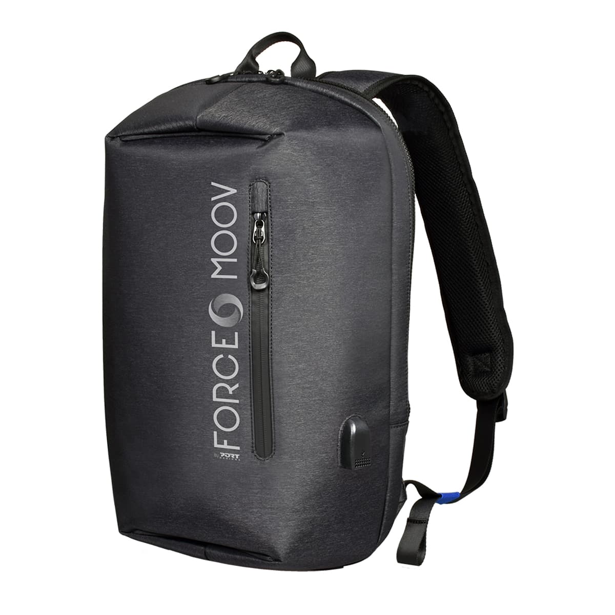 Reppu PC 15.6 '' Vedenpitävä USB-portilla ja Vaunuhihnalla – Force Moov