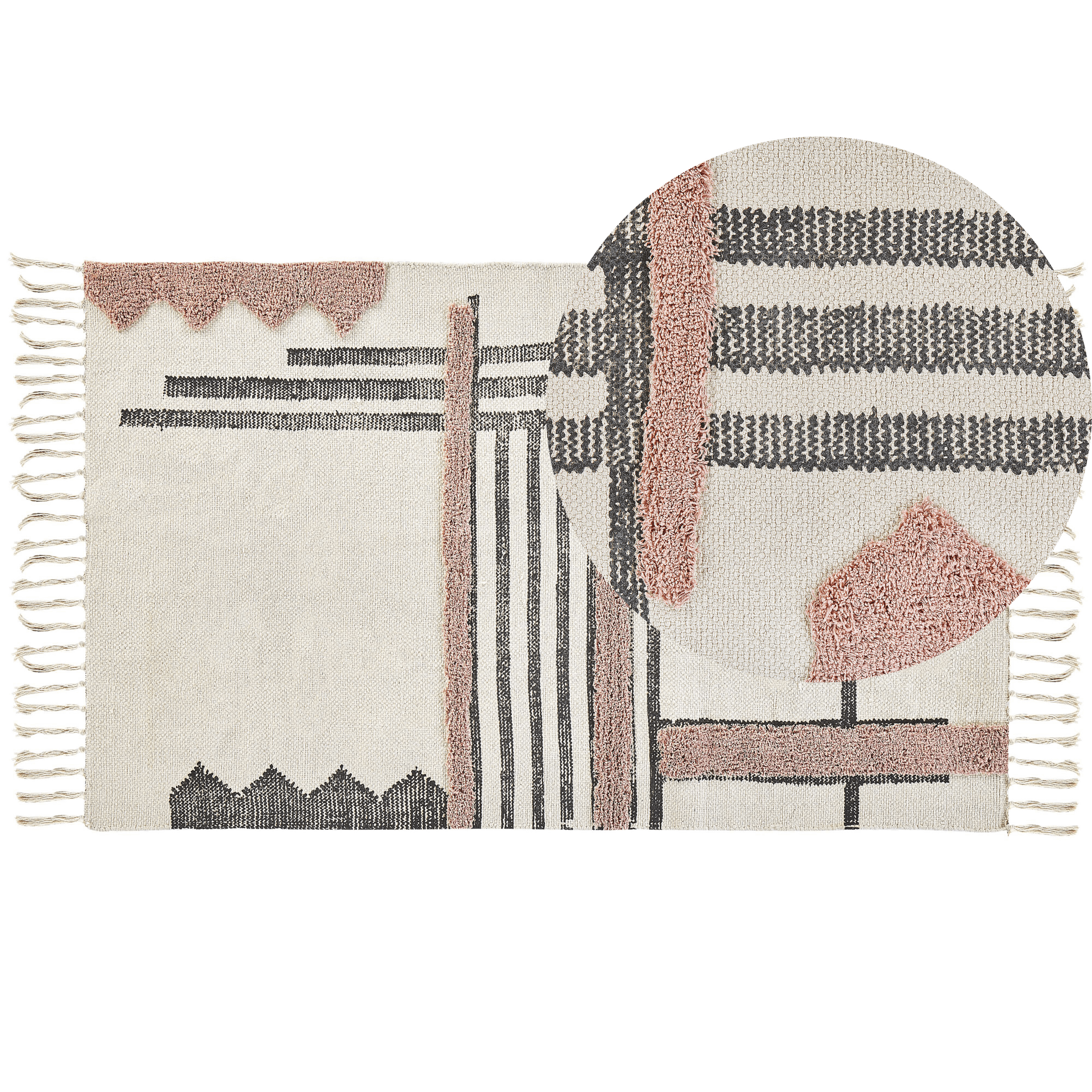 Matto MURADIYE Beige 80 x 150 cm puuvilla