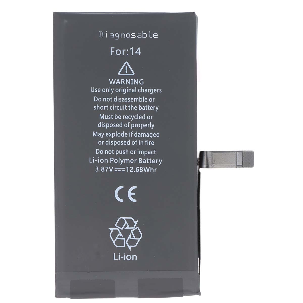 Akku diagnosoitava iPhone 14 Li-Polymer 3,87V 3279mAh 12,68Wh – Avizar