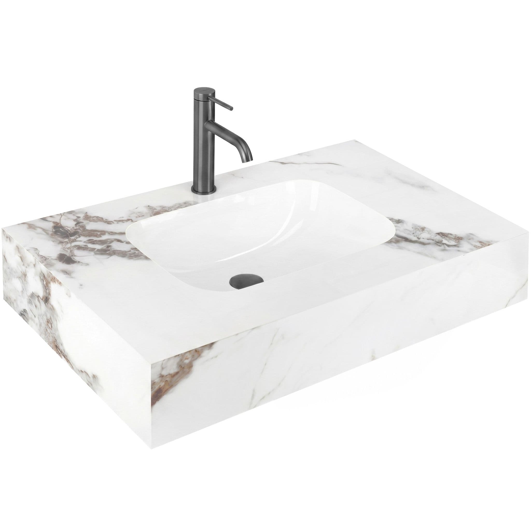 REA Seinäpesuallas Aresa Cold Jade 80 Valkoinen, 80X50X16,5Cm – Rea